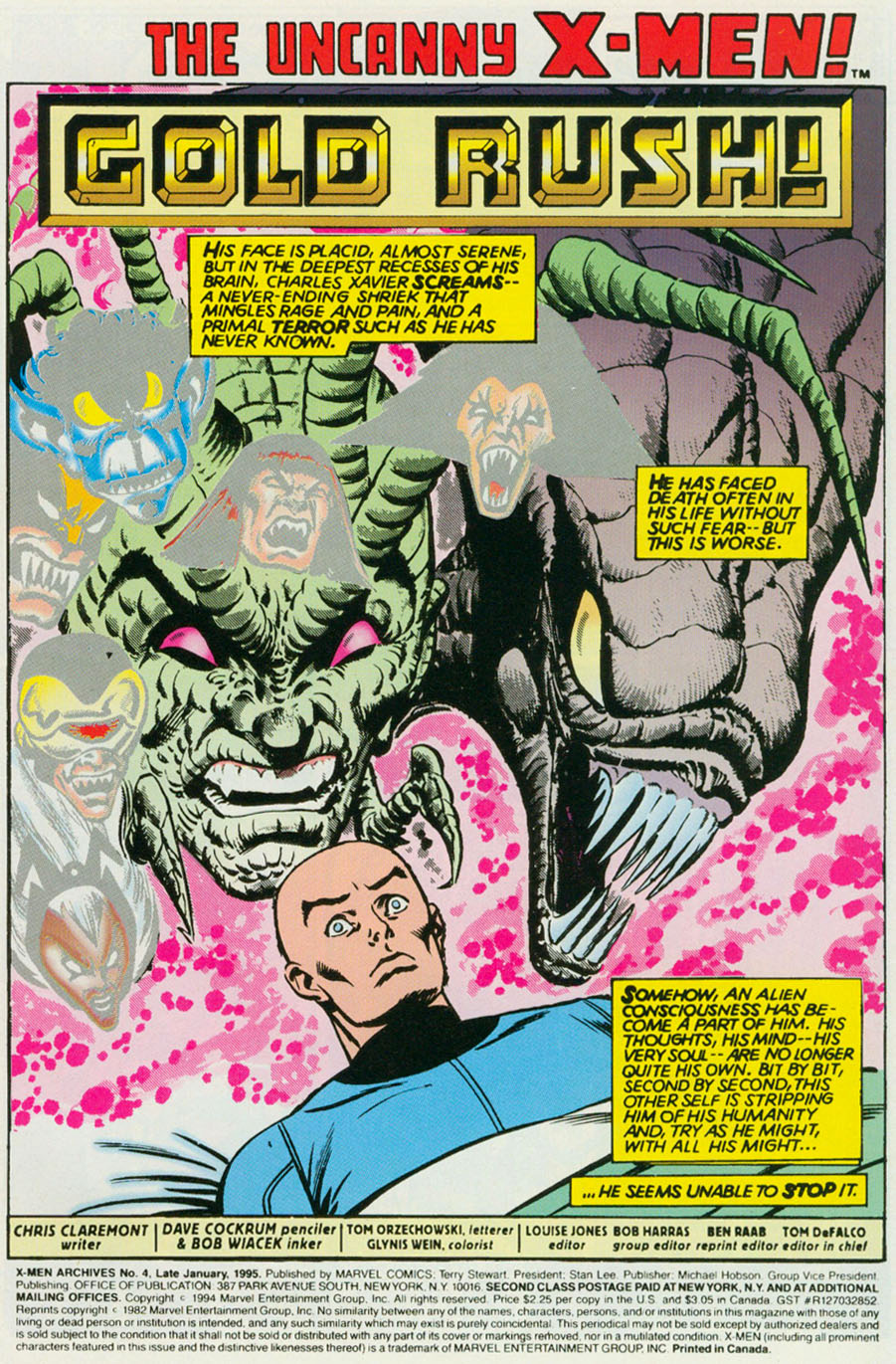 Read online X-Men Archives comic -  Issue #4 - 4