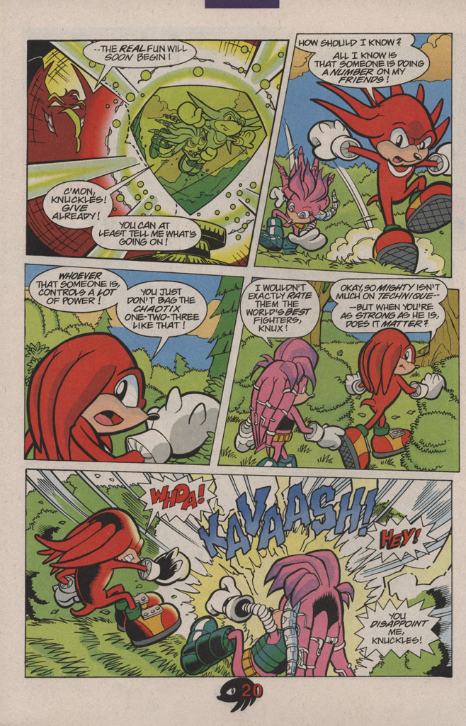 Read online Knuckles the Echidna comic -  Issue #7 - 28