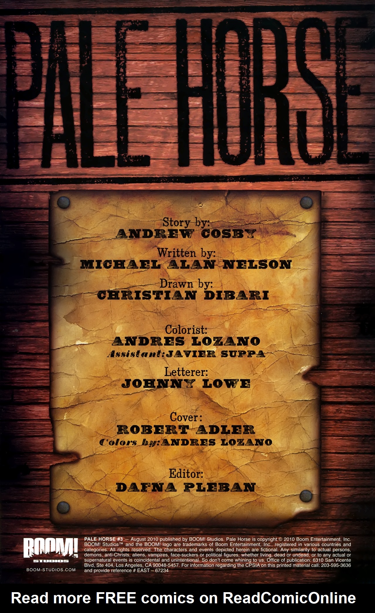 Read online Pale Horse comic -  Issue #3 - 2