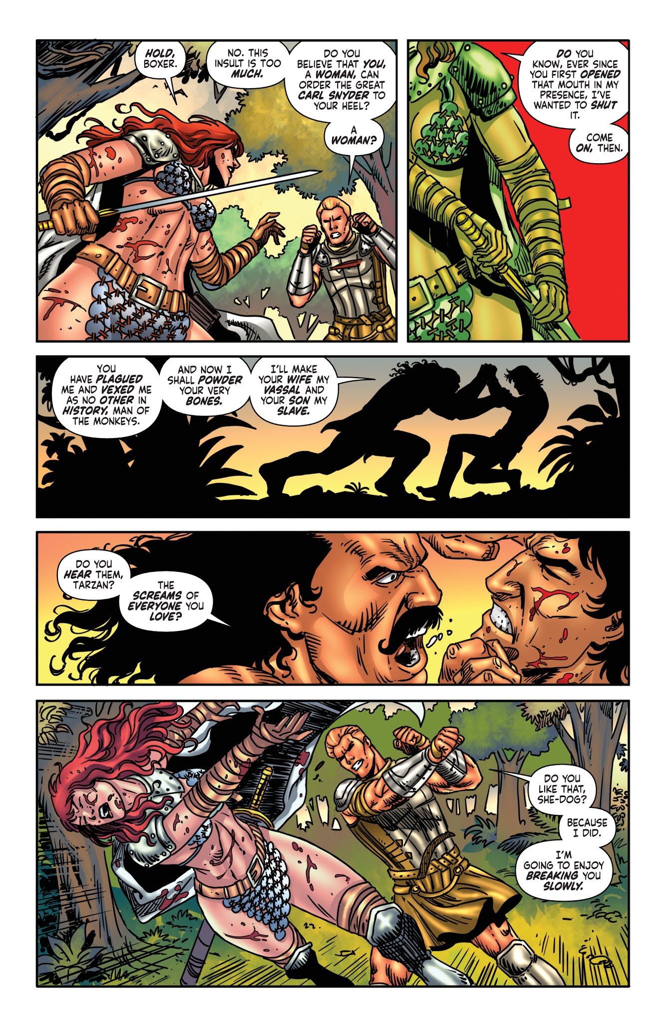 Read online Red Sonja/Tarzan comic -  Issue #6 - 23