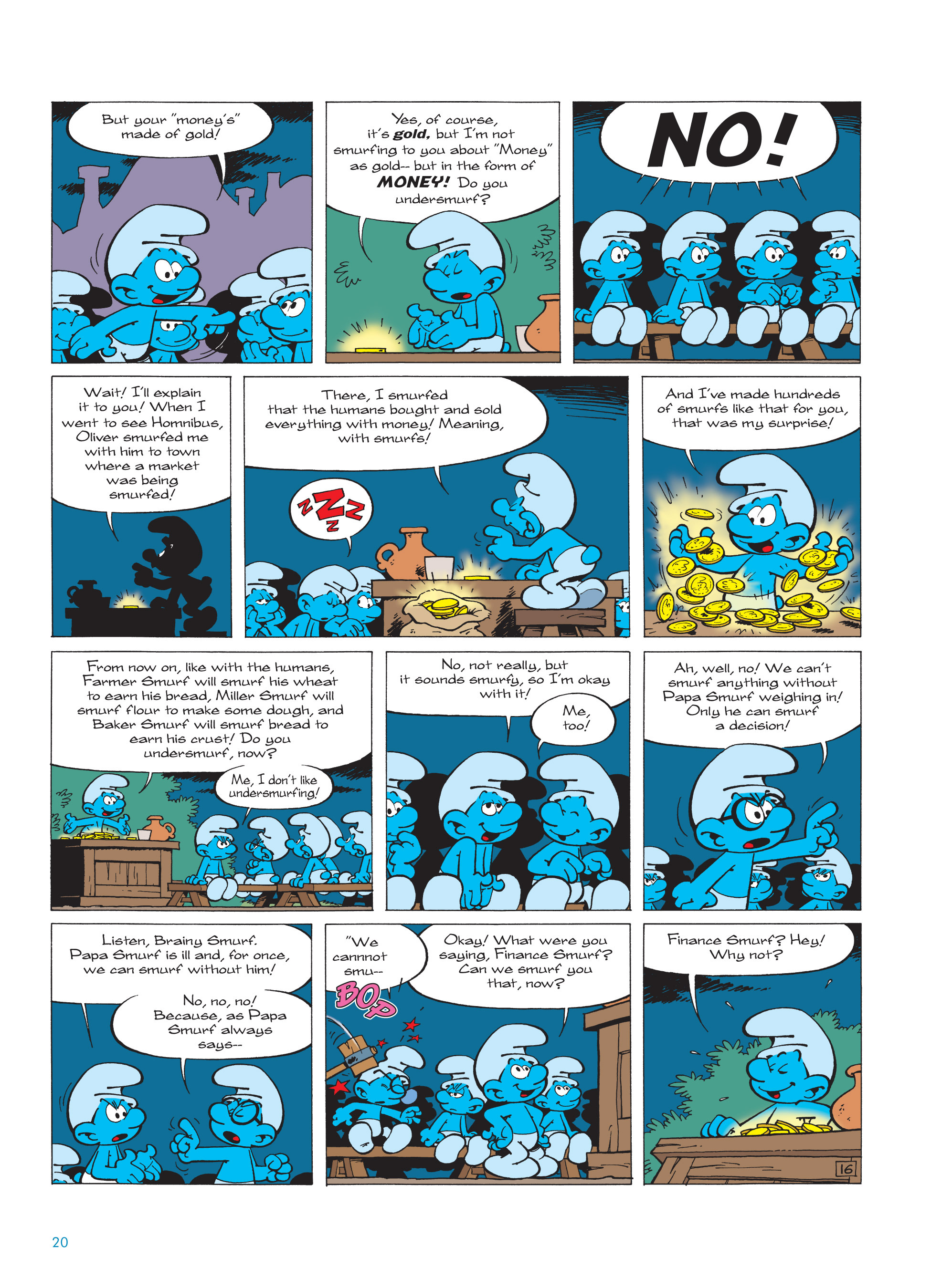 Read online The Smurfs comic -  Issue #18 - 20