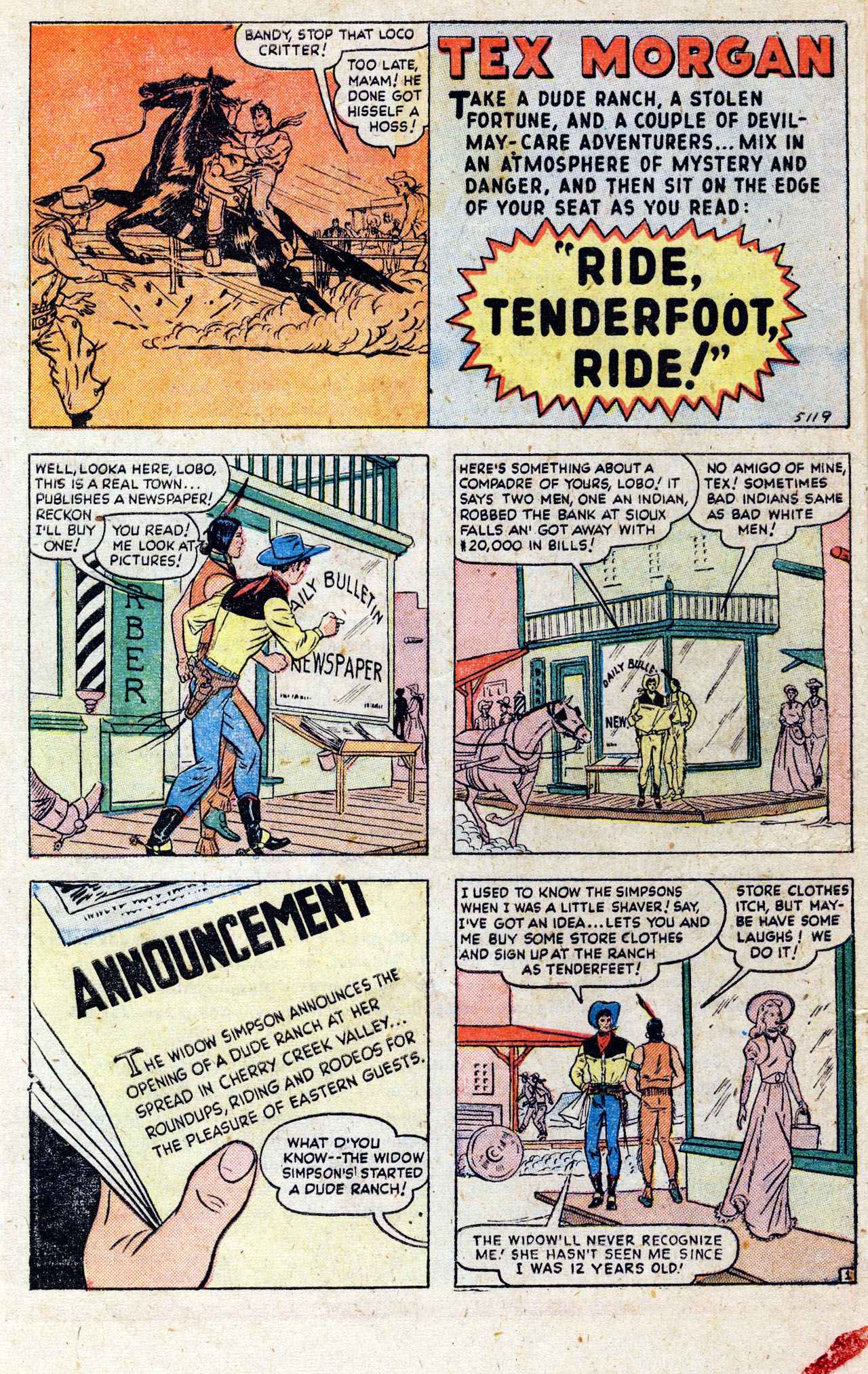 Read online Tex Morgan comic -  Issue #6 - 10