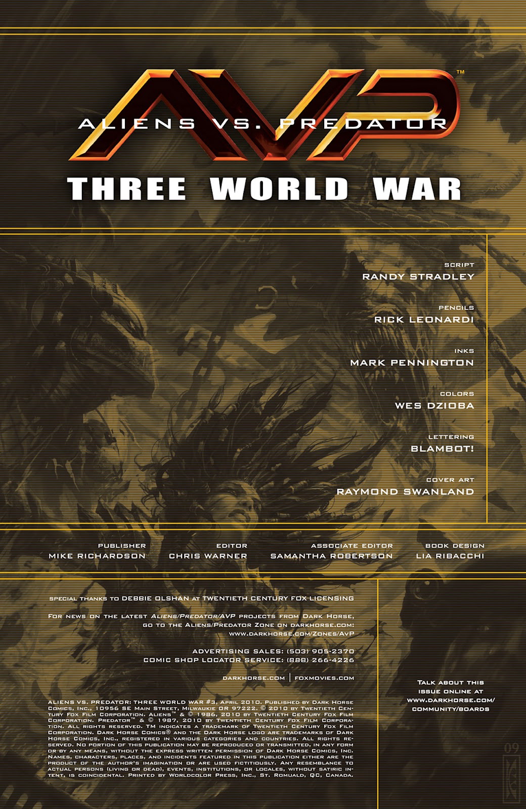 Aliens vs. Predator: Three World War issue 3 - Page 2