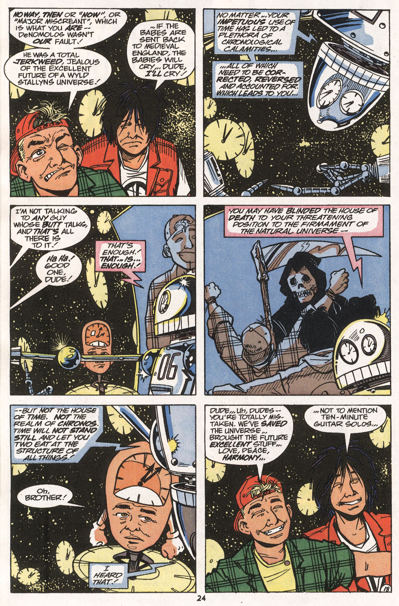 Read online Bill & Ted's Excellent Comic Book comic -  Issue #5 - 24