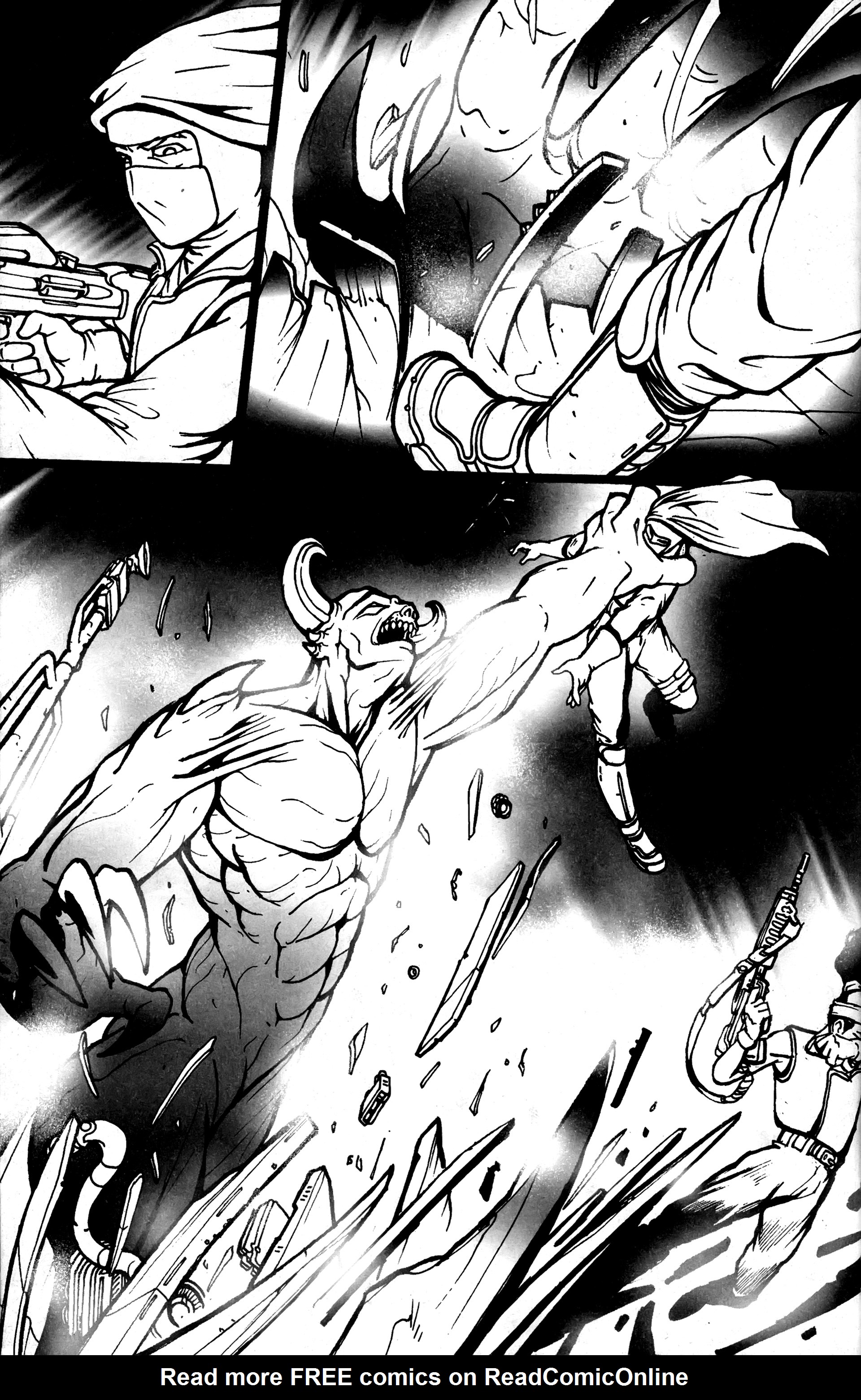 Read online Warrior Nun: Black & White comic -  Issue #20 - 15