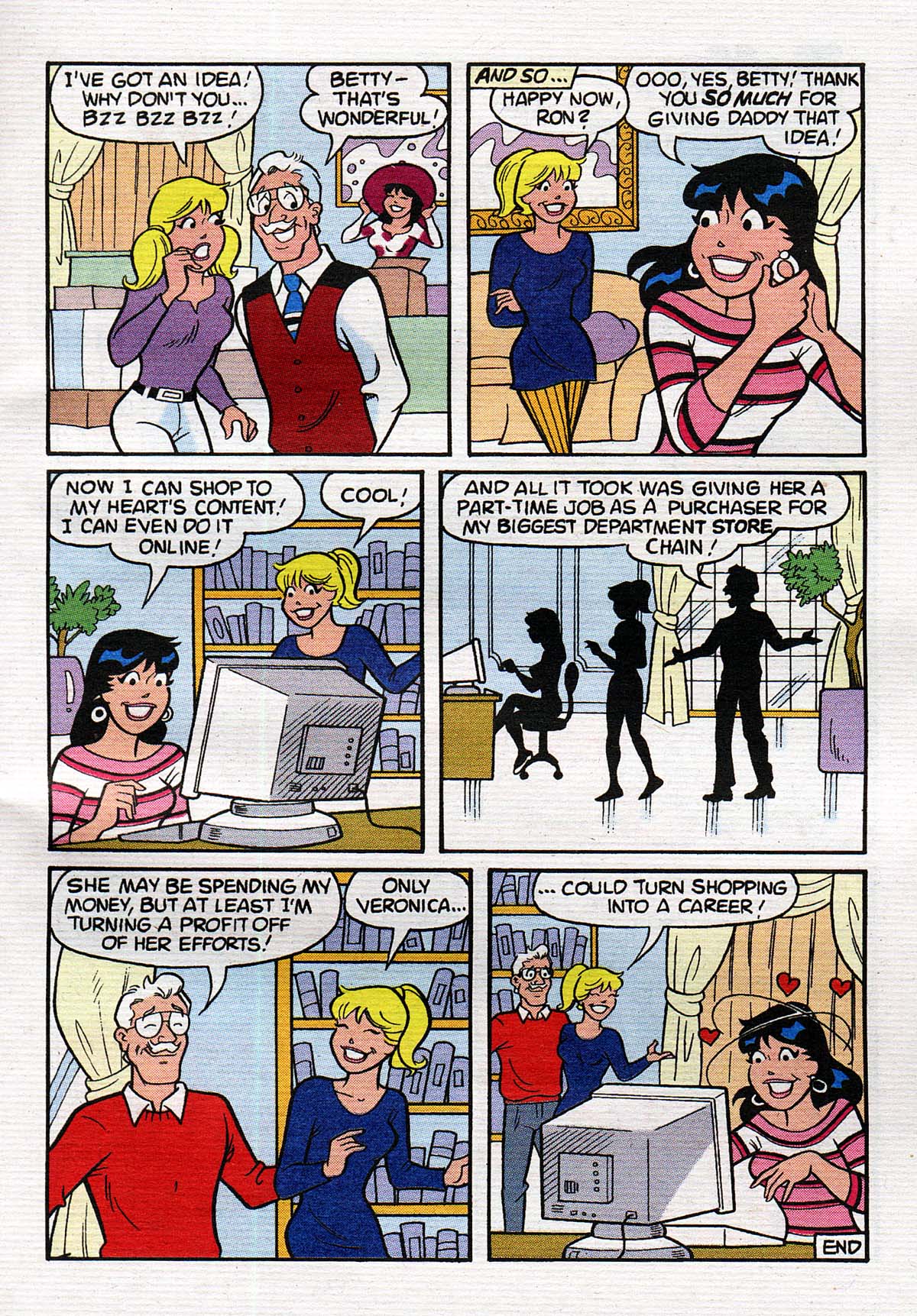 Read online Betty and Veronica Digest Magazine comic -  Issue #151 - 72