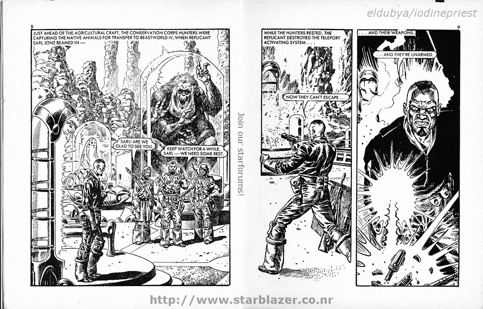 Read online Starblazer comic -  Issue #144 - 6