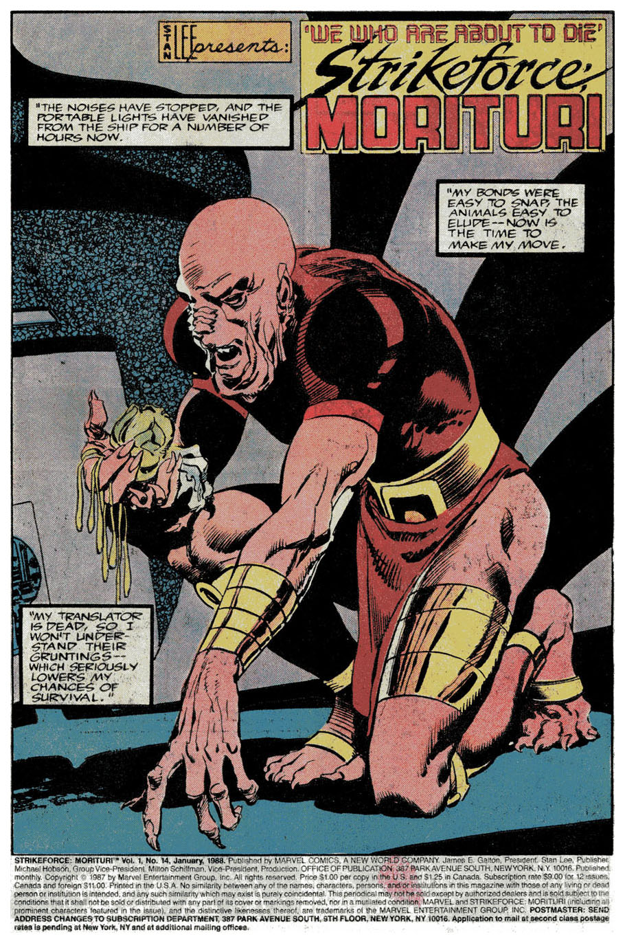 Read online Strikeforce: Morituri comic -  Issue #14 - 2