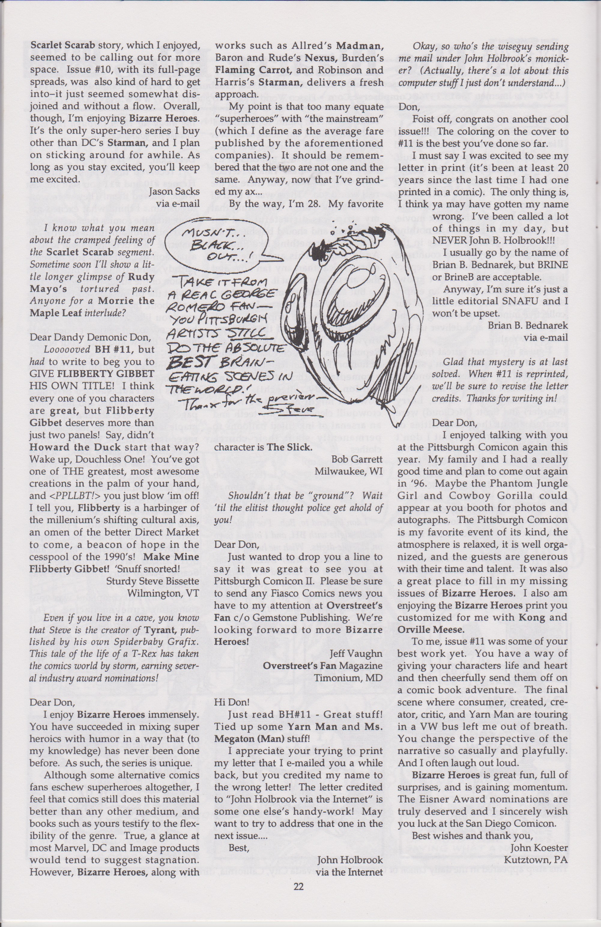 Read online Don Simpson's Bizarre Heroes comic -  Issue #13 - 24