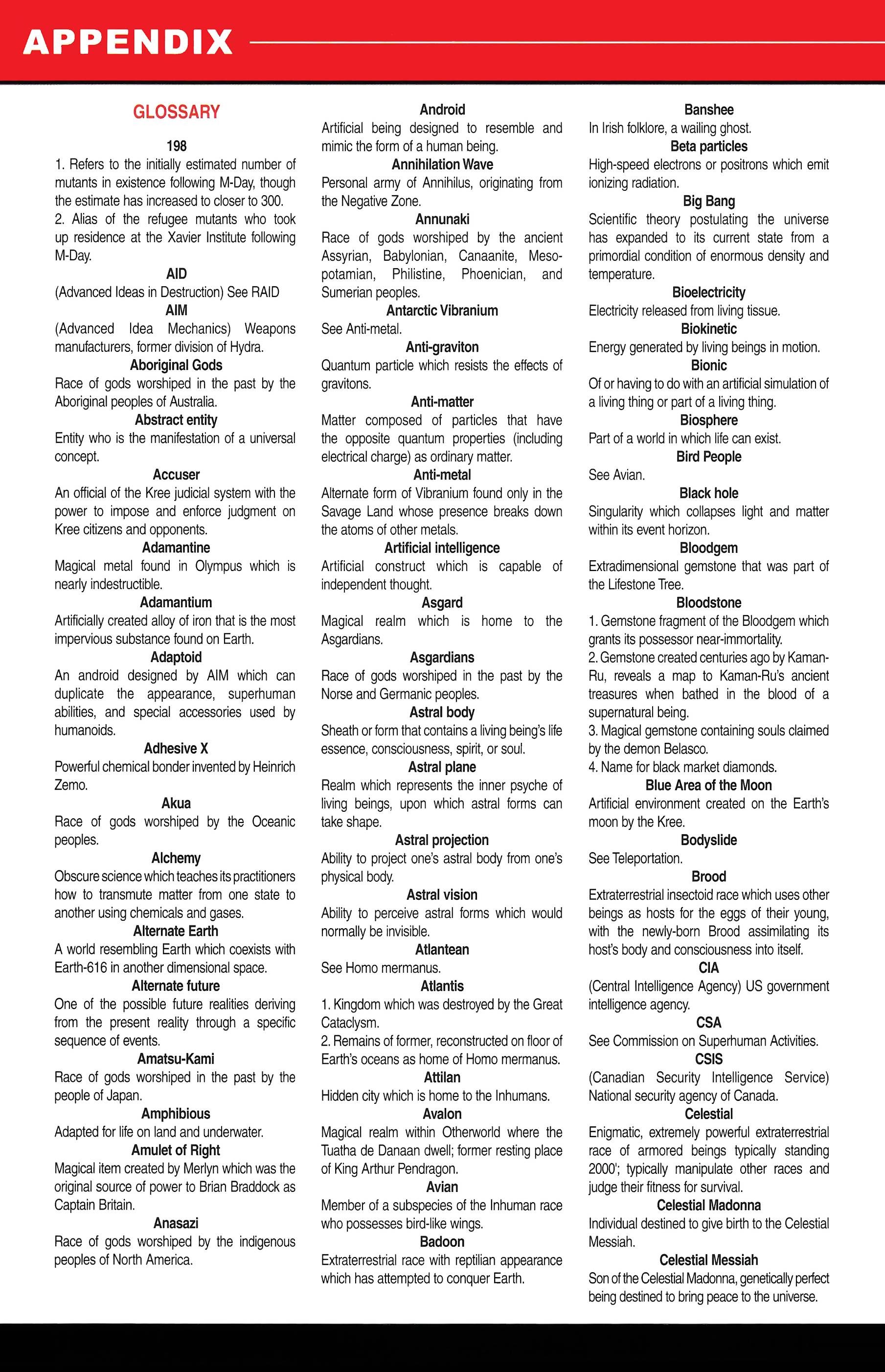 Read online Official Handbook of the Marvel Universe A to Z comic -  Issue # TPB 1 (Part 2) - 136