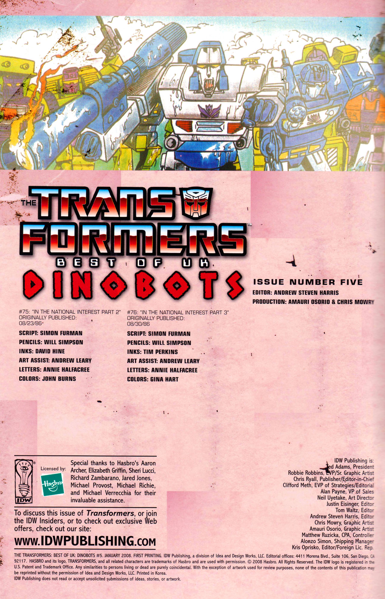 Read online The Transformers: Best of UK: Dinobots comic -  Issue #5 - 2