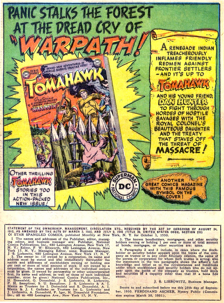 Read online Star Spangled Comics comic -  Issue #113 - 34