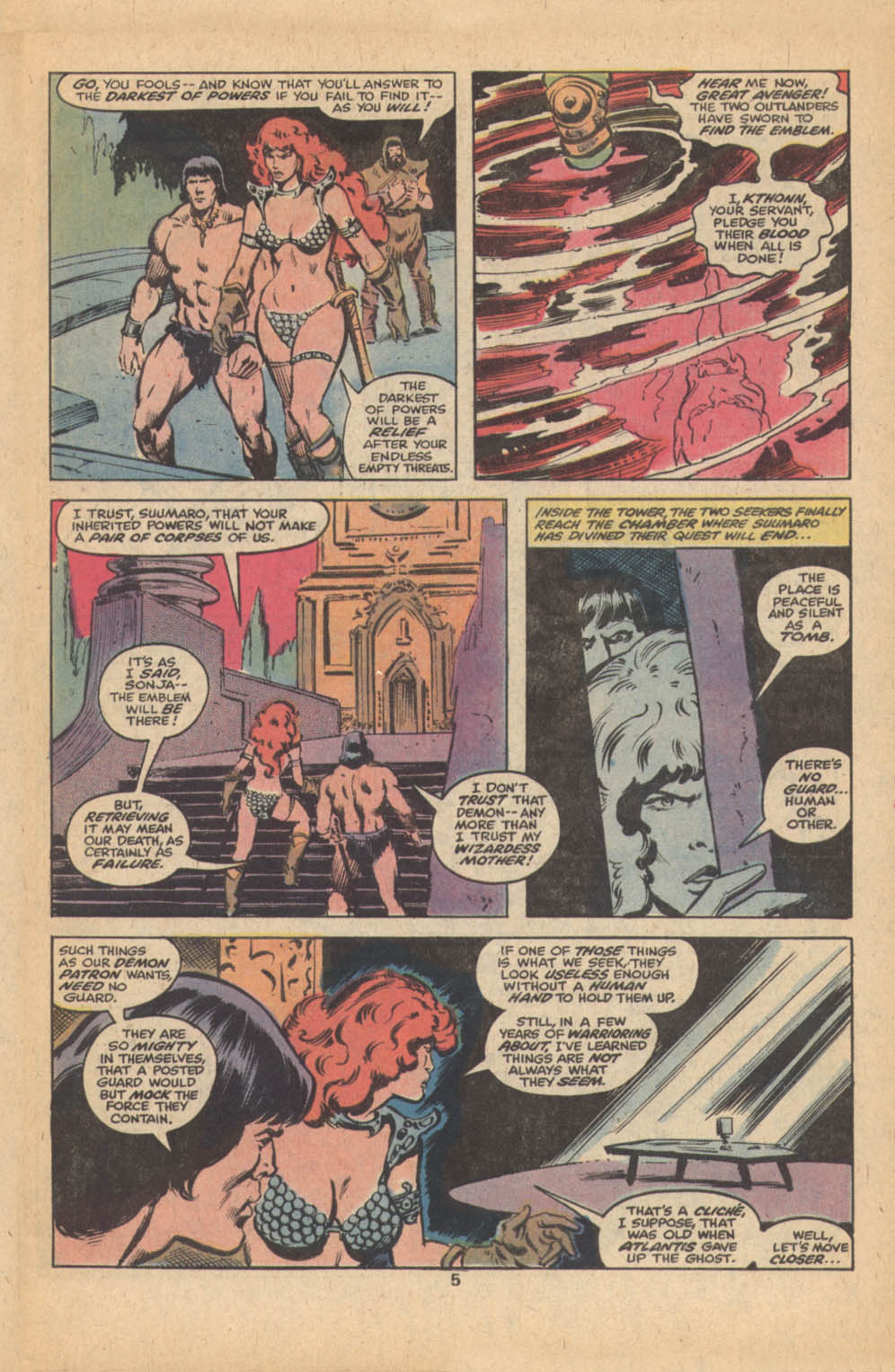 Read online Red Sonja (1977) comic -  Issue #12 - 5