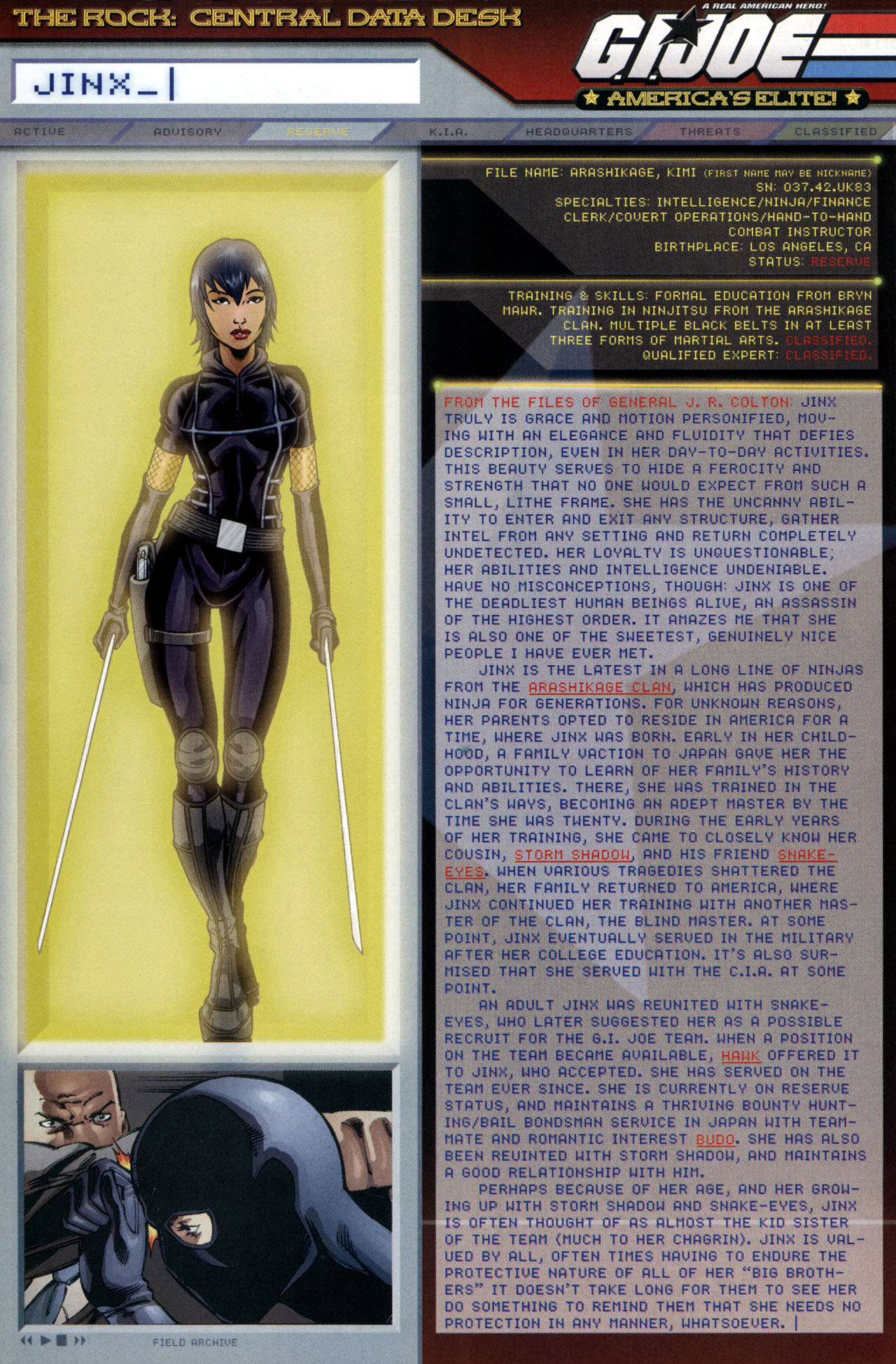 Read online G.I. Joe: Data Desk Handbook comic -  Issue #2 - 31