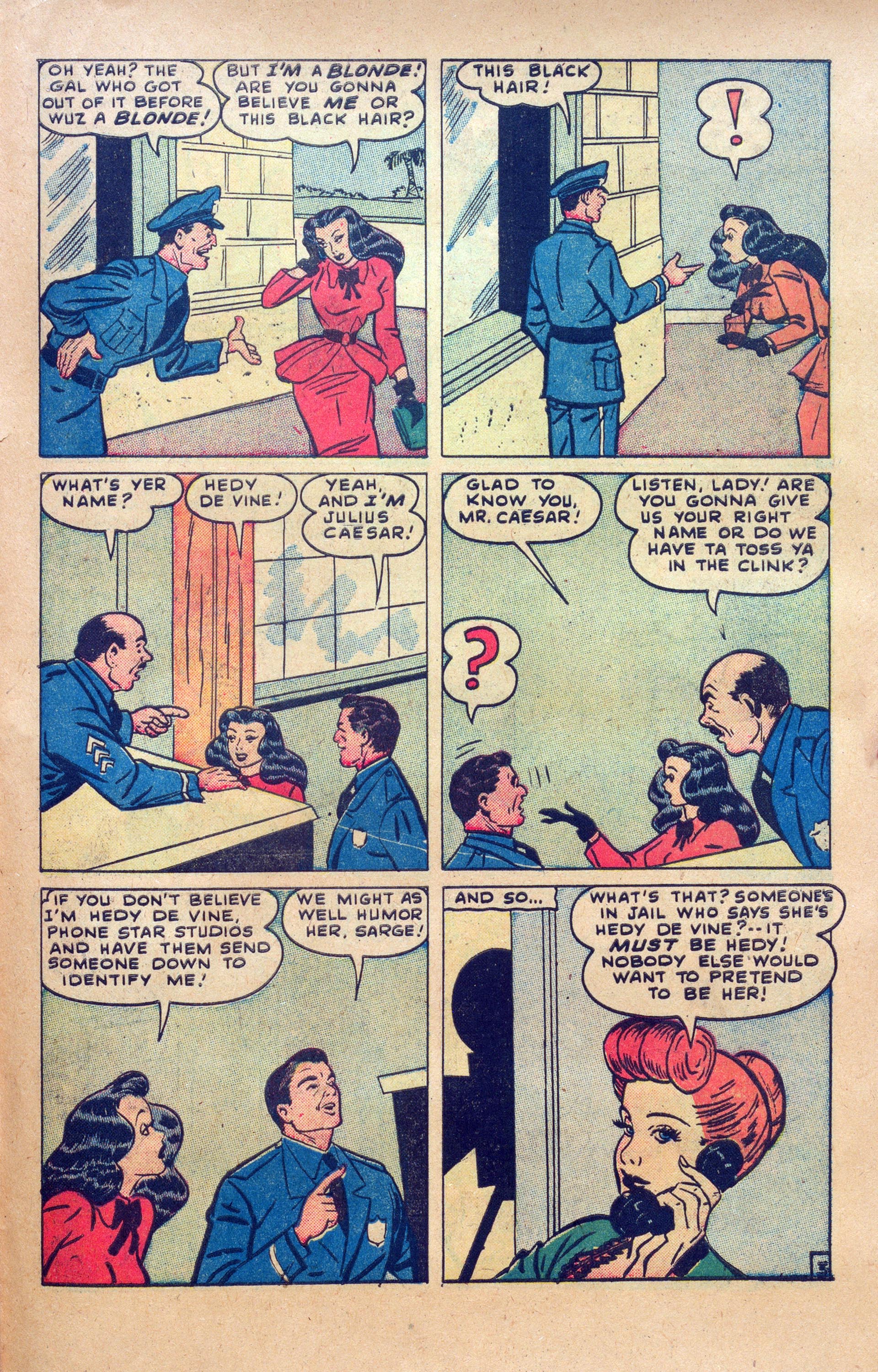 Read online Hedy Of Hollywood Comics comic -  Issue #50 - 29