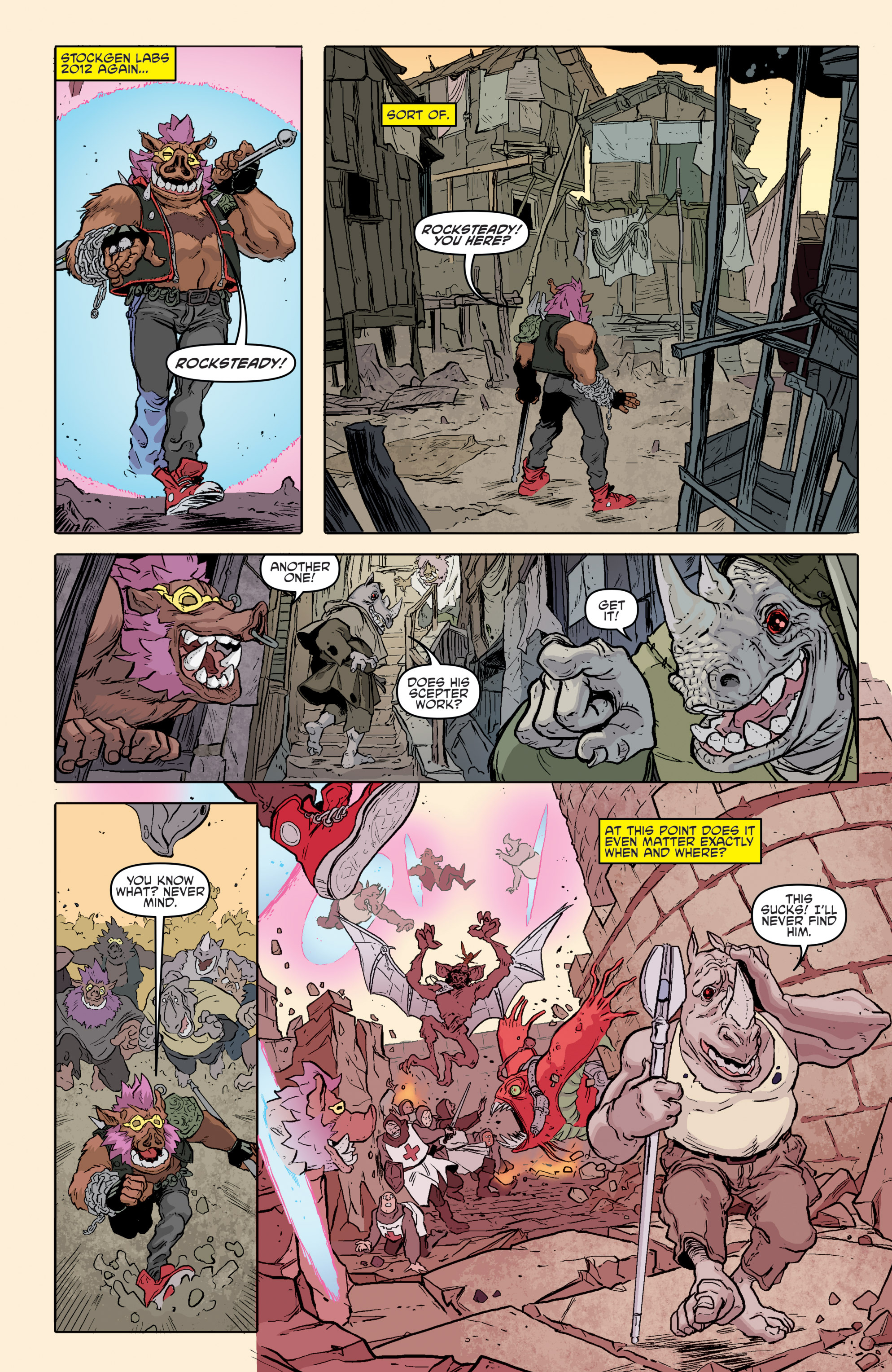 Read online Teenage Mutant Ninja Turtles Bebop & Rocksteady Destroy Everything comic -  Issue #4 - 21