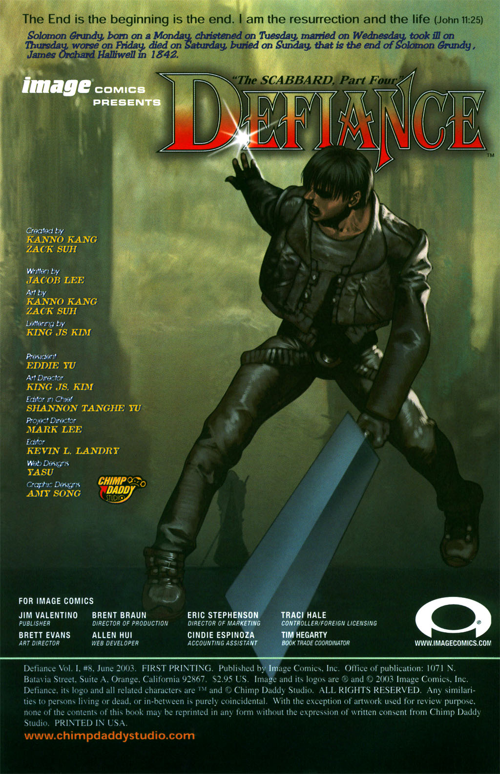 Read online Defiance comic -  Issue #8 - 1