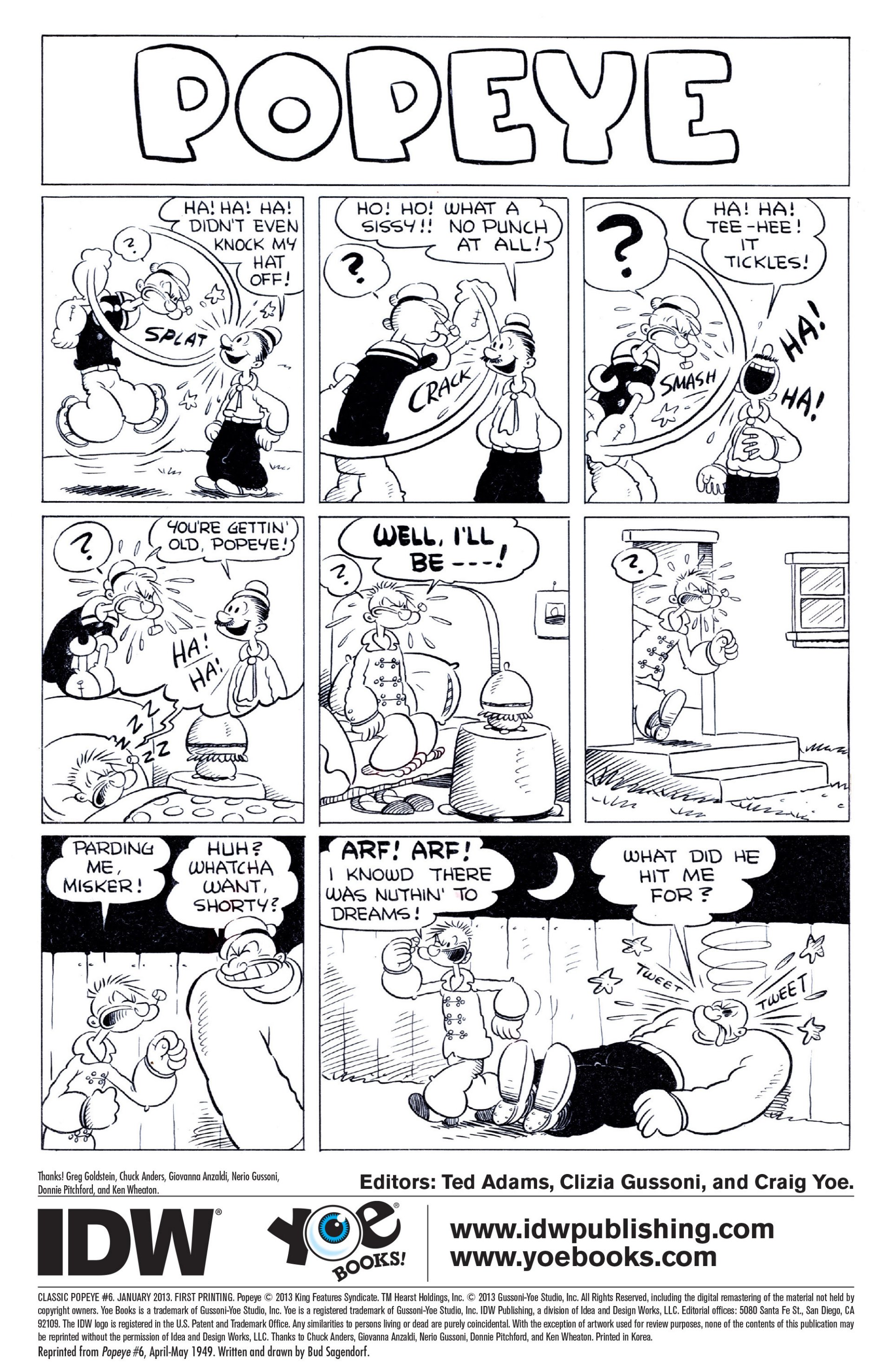 Read online Classic Popeye comic -  Issue #6 - 2