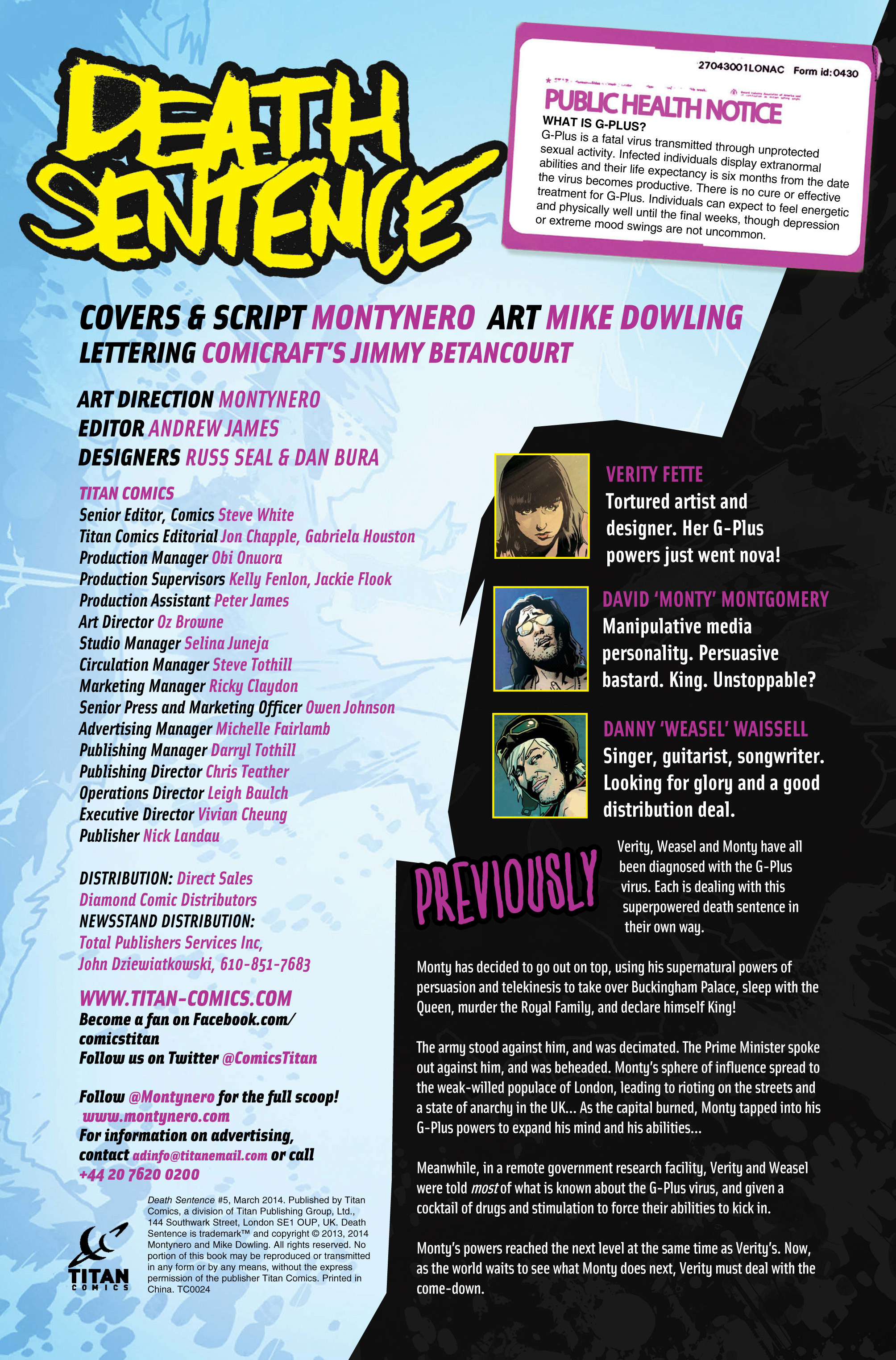 Read online Death Sentence comic -  Issue #5 - 2