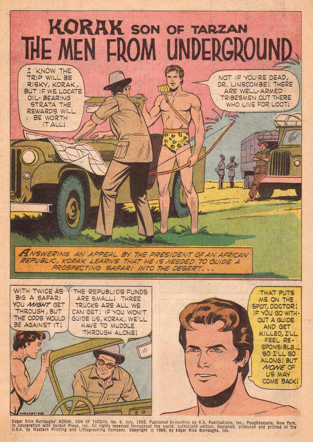 Read online Korak, Son of Tarzan (1964) comic -  Issue #9 - 3