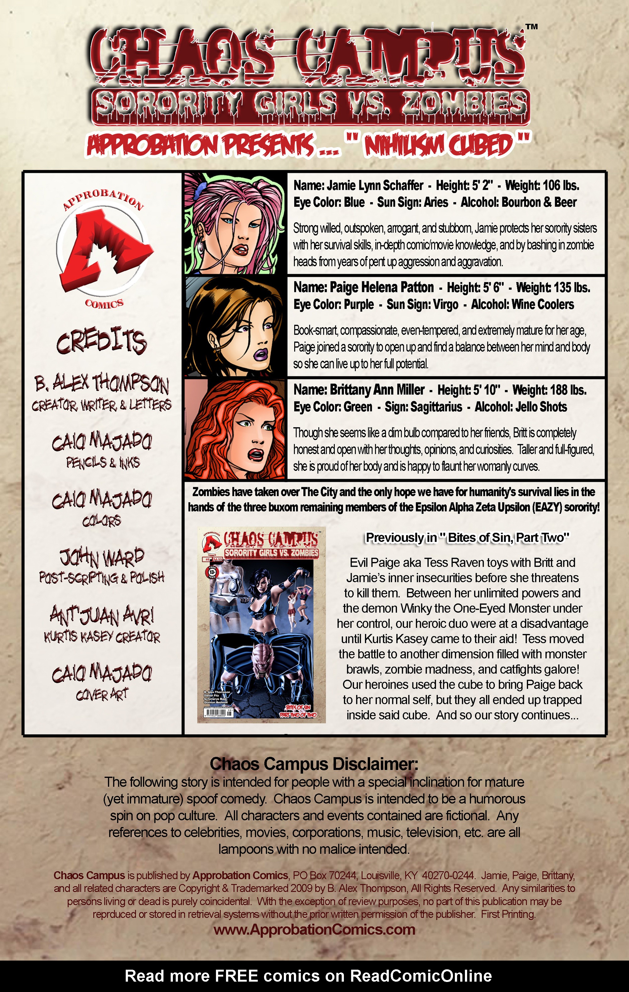 Read online Chaos Campus: Sorority Girls Vs. Zombies comic -  Issue #9 - 2