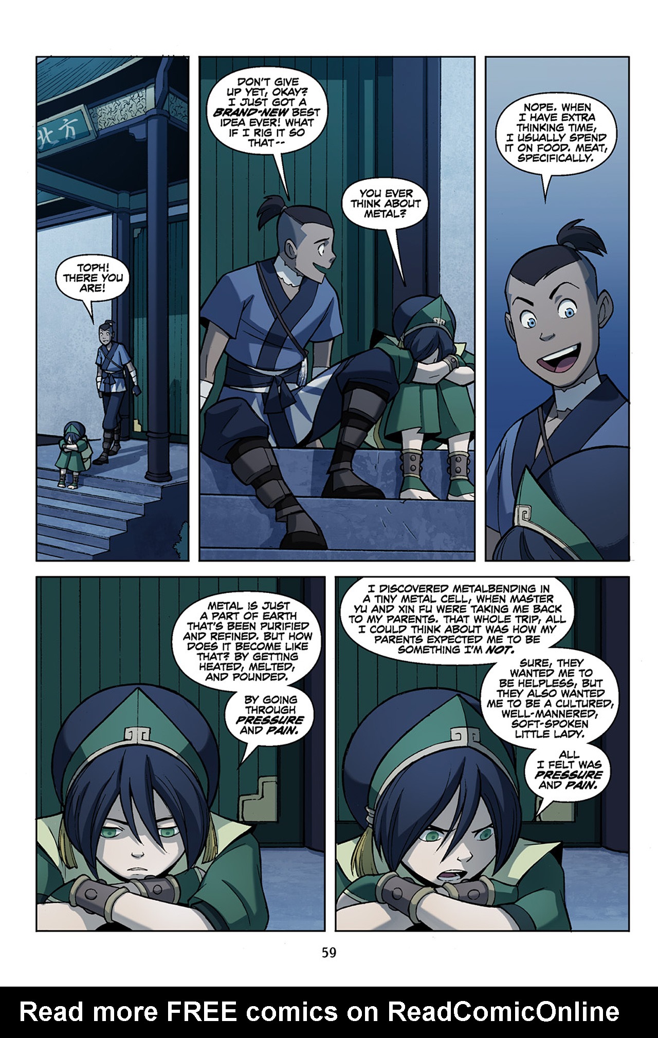 Read online Nickelodeon Avatar: The Last Airbender - The Promise comic -  Issue # Part 2 - 60