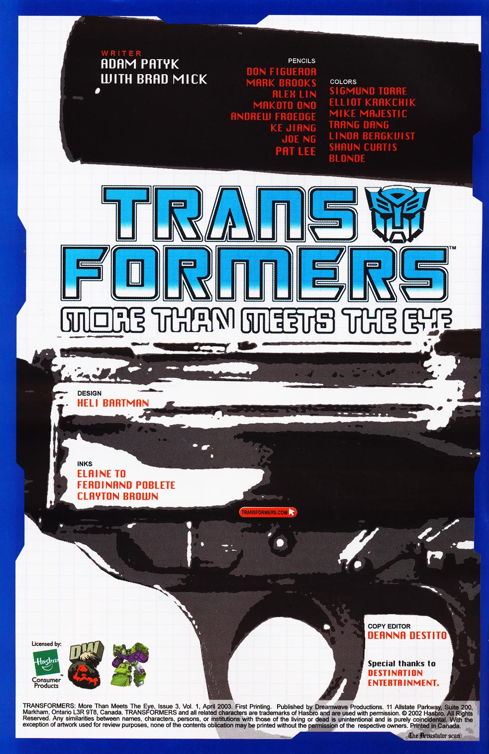 Read online Transformers: More than Meets the Eye comic -  Issue #3 - 2