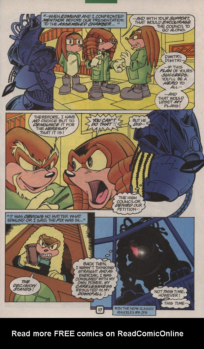 Read online Knuckles the Echidna comic -  Issue #22 - 23
