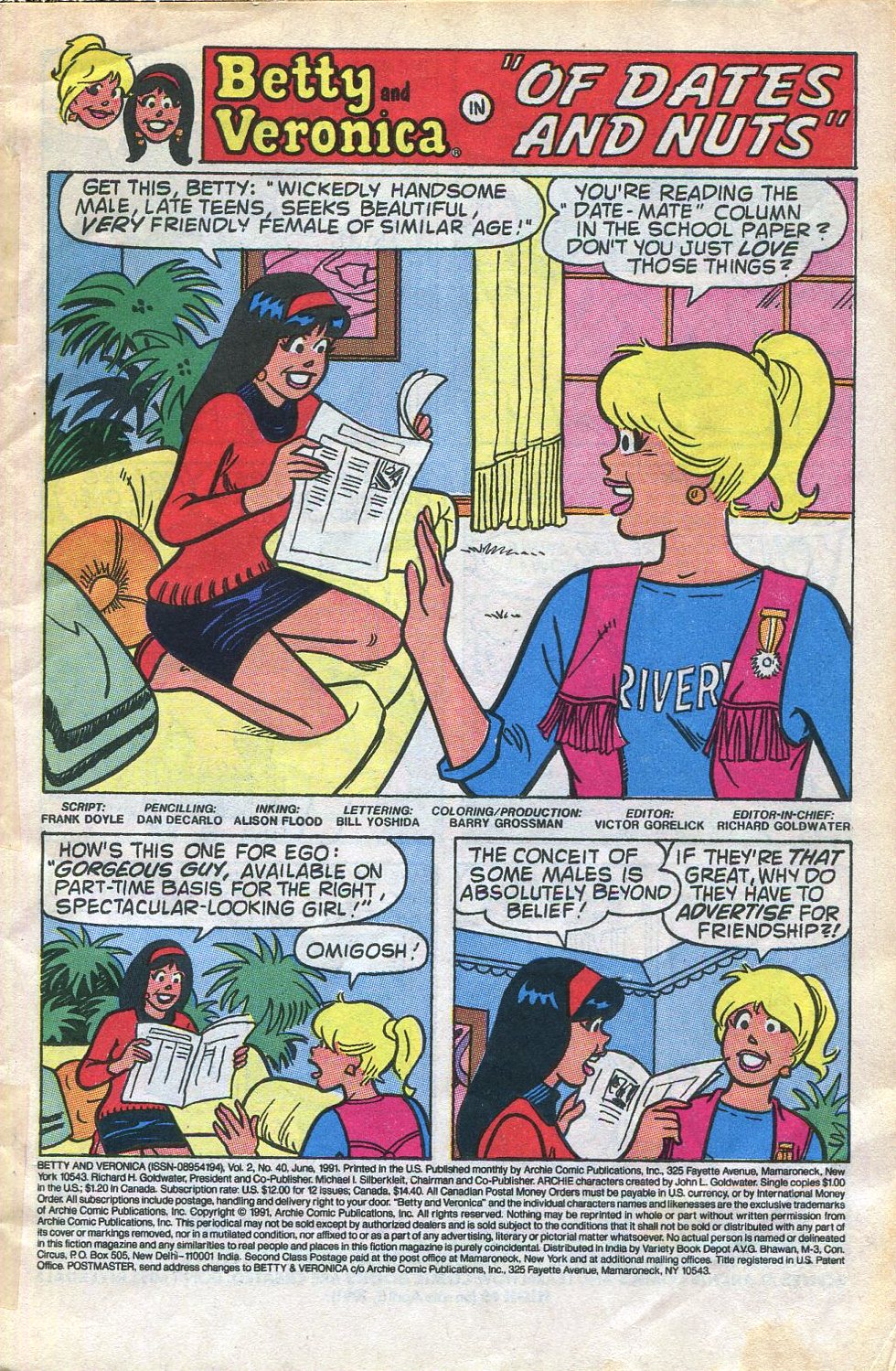 Read online Betty and Veronica (1987) comic -  Issue #40 - 3