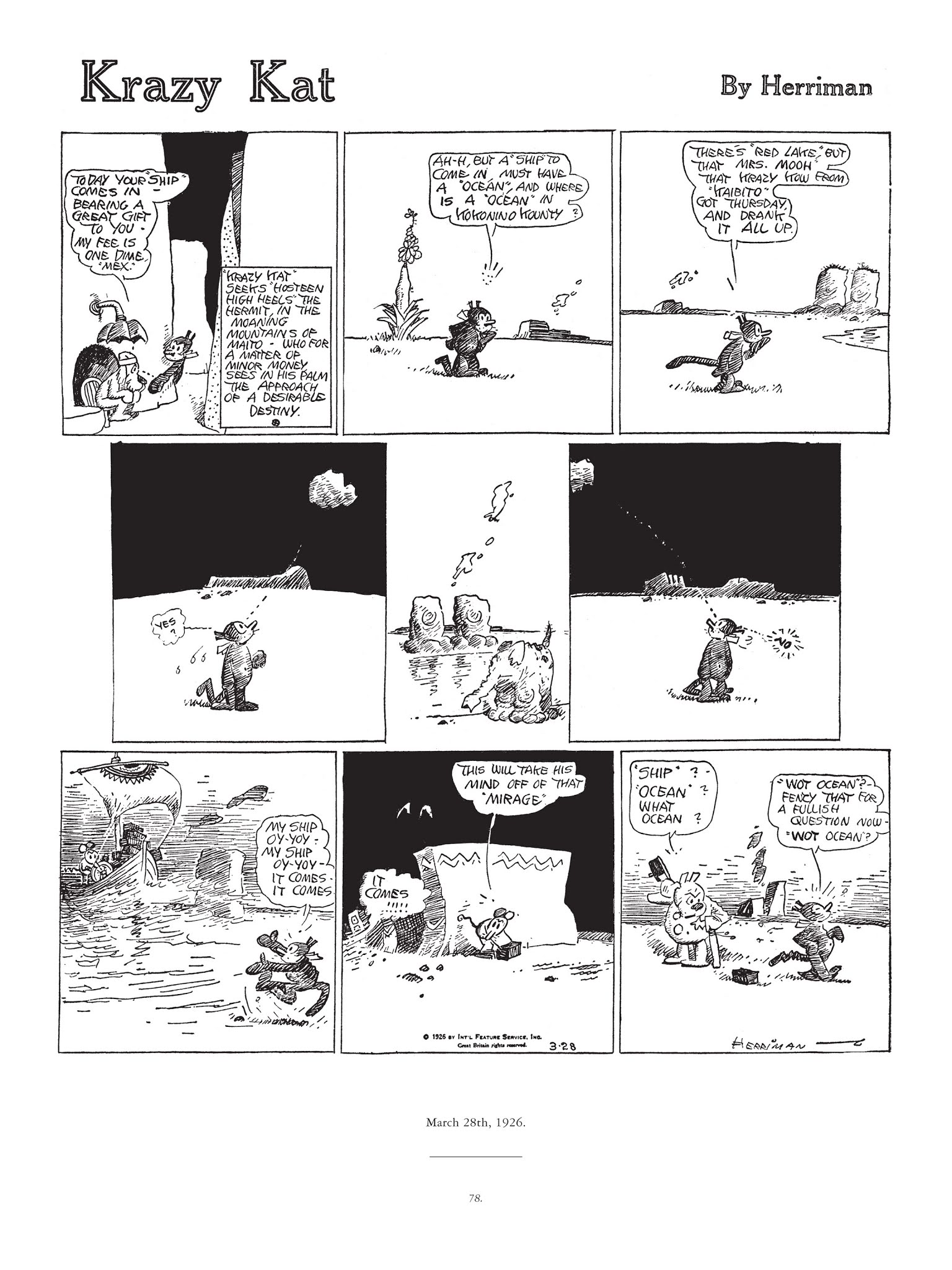 Read online Krazy & Ignatz comic -  Issue # TPB 4 - 79