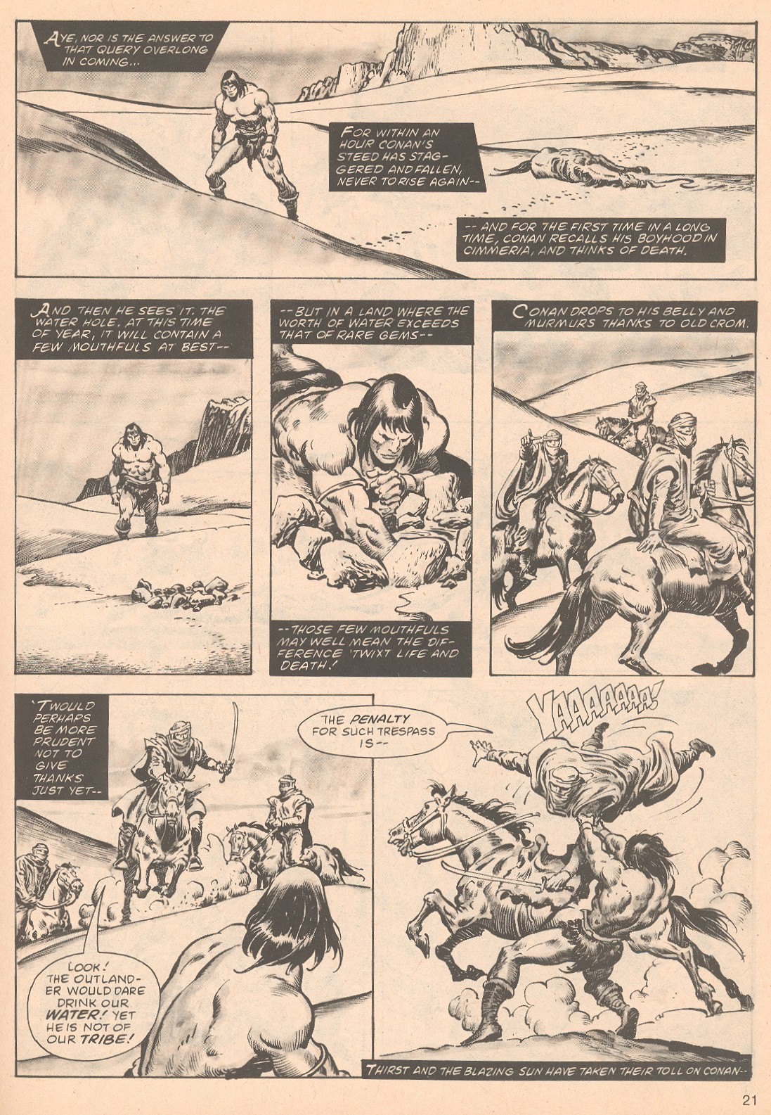 Read online The Savage Sword Of Conan comic -  Issue #63 - 21