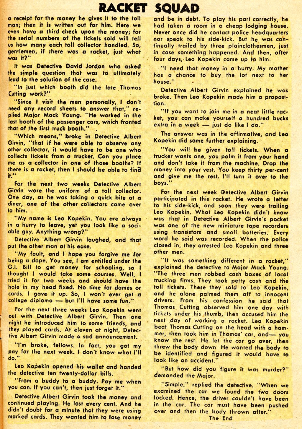 Read online Racket Squad in Action comic -  Issue #13 - 17