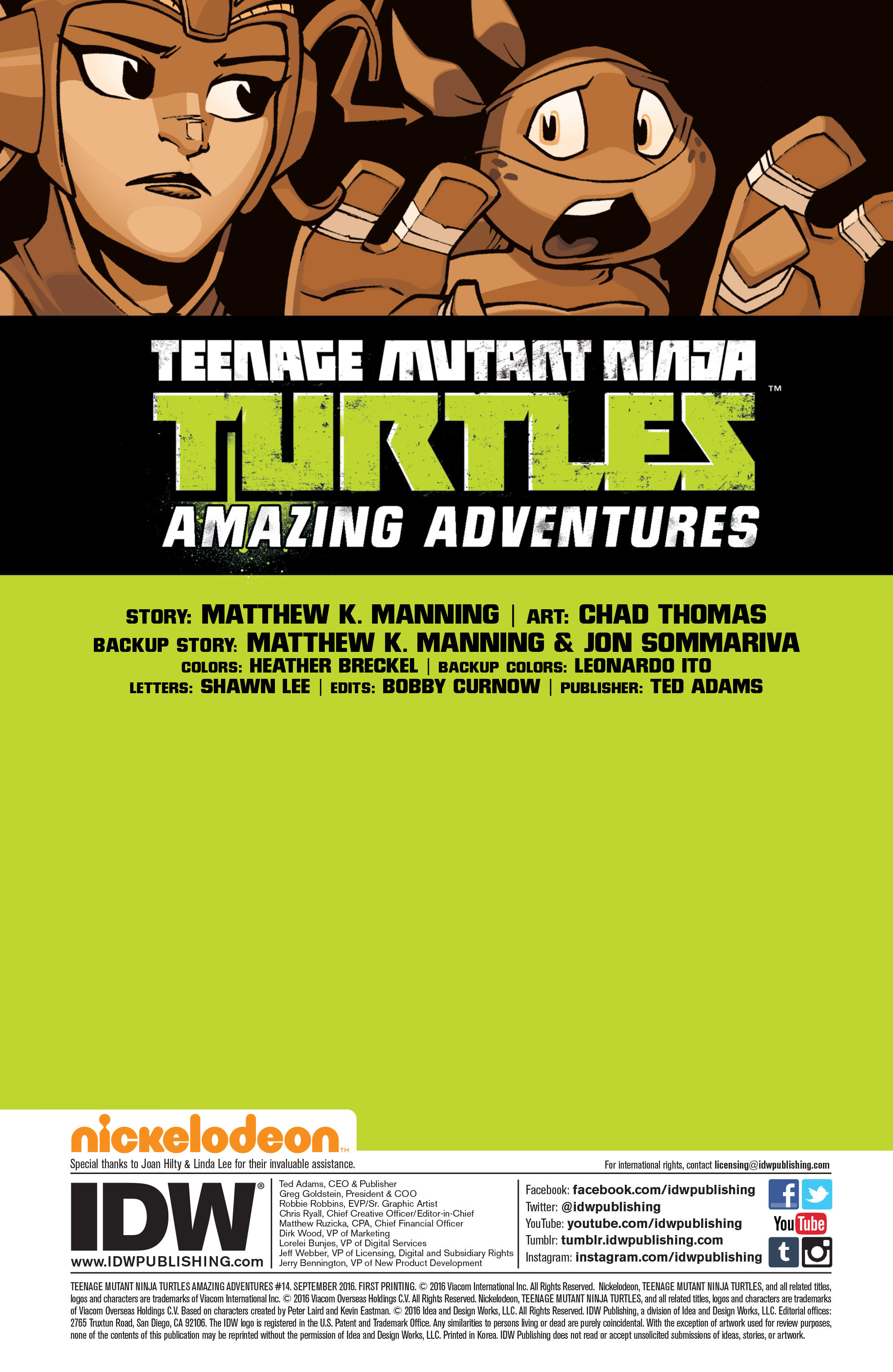 Read online Teenage Mutant Ninja Turtles Amazing Adventures comic -  Issue #14 - 2