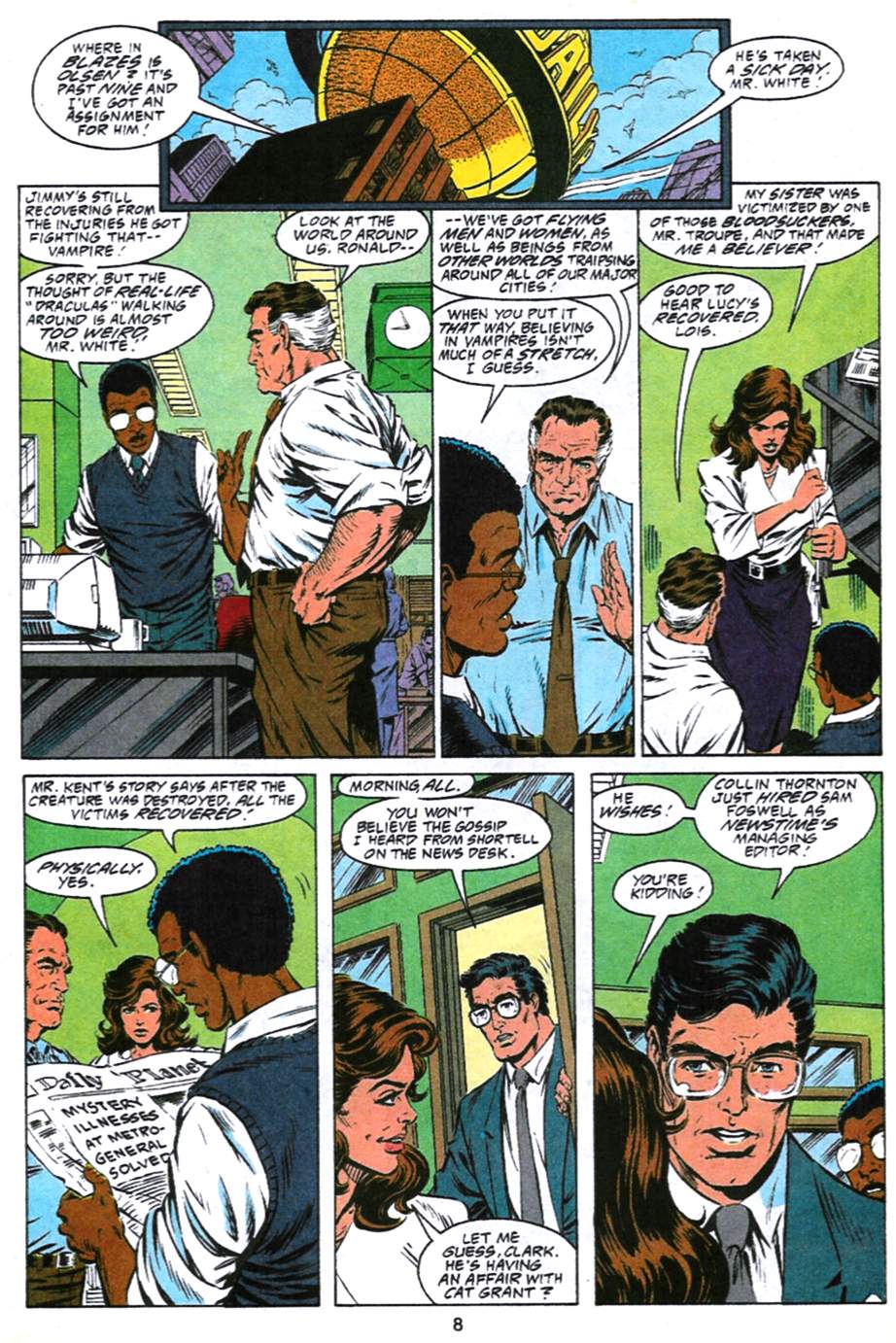 Read online Adventures of Superman (1987) comic -  Issue #493 - 9