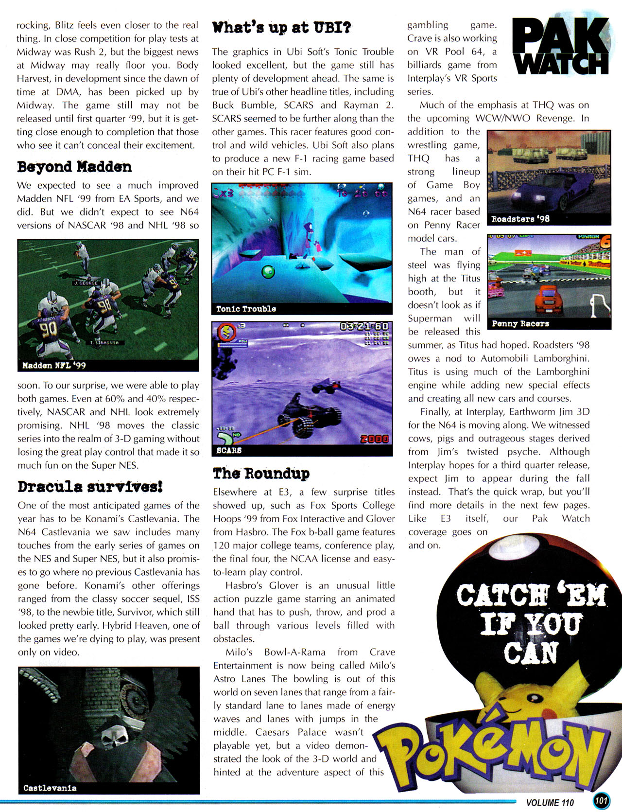 Read online Nintendo Power comic -  Issue #110 - 107