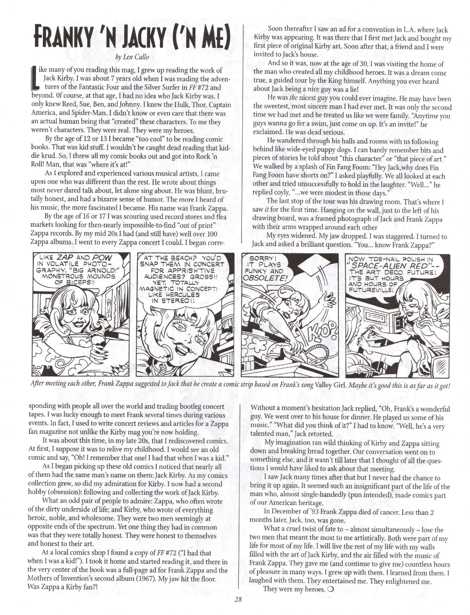Read online The Jack Kirby Collector comic -  Issue #16 - 28
