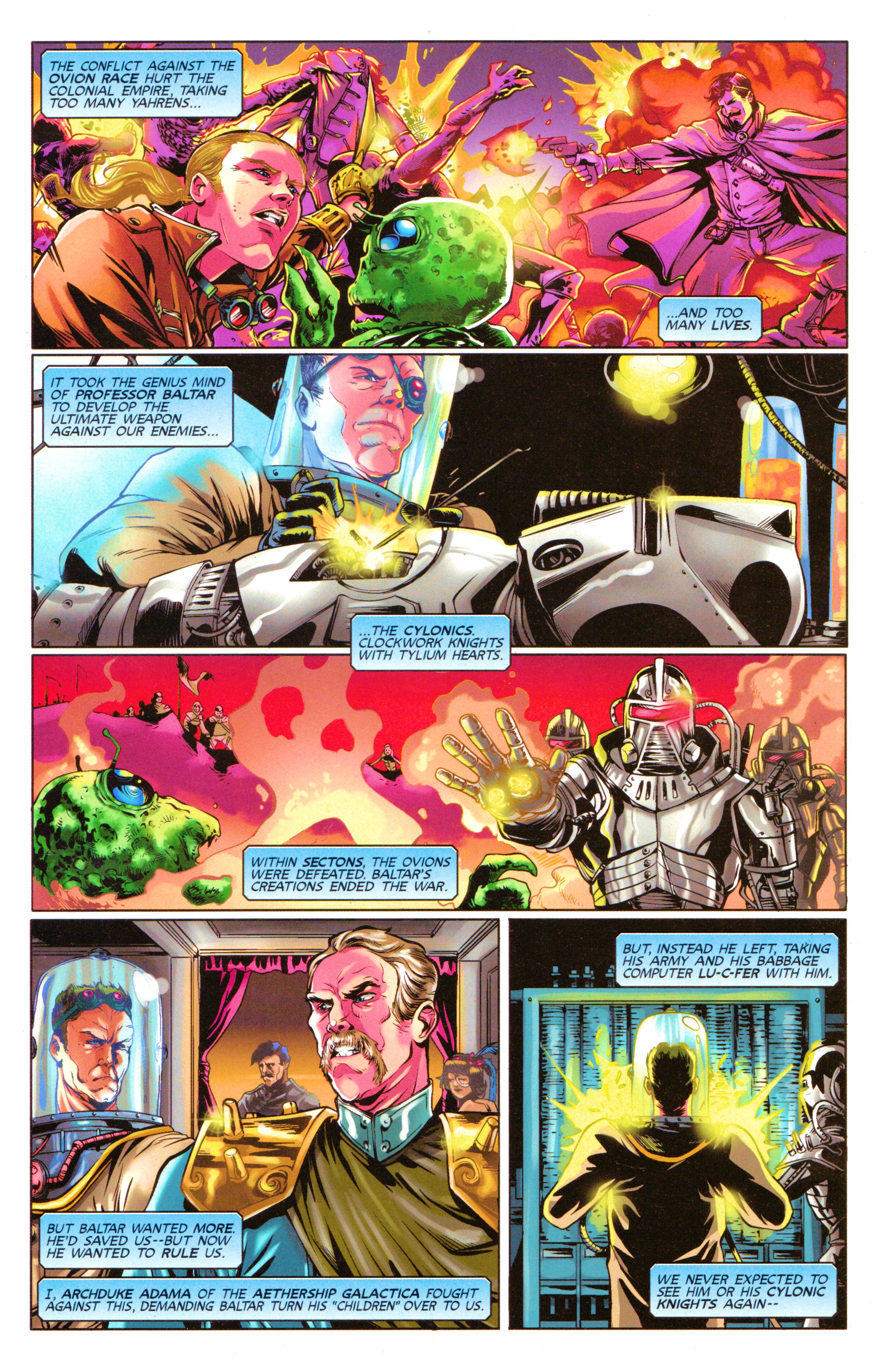 Read online Steampunk Battlestar Galactica 1880 comic -  Issue #1 - 3