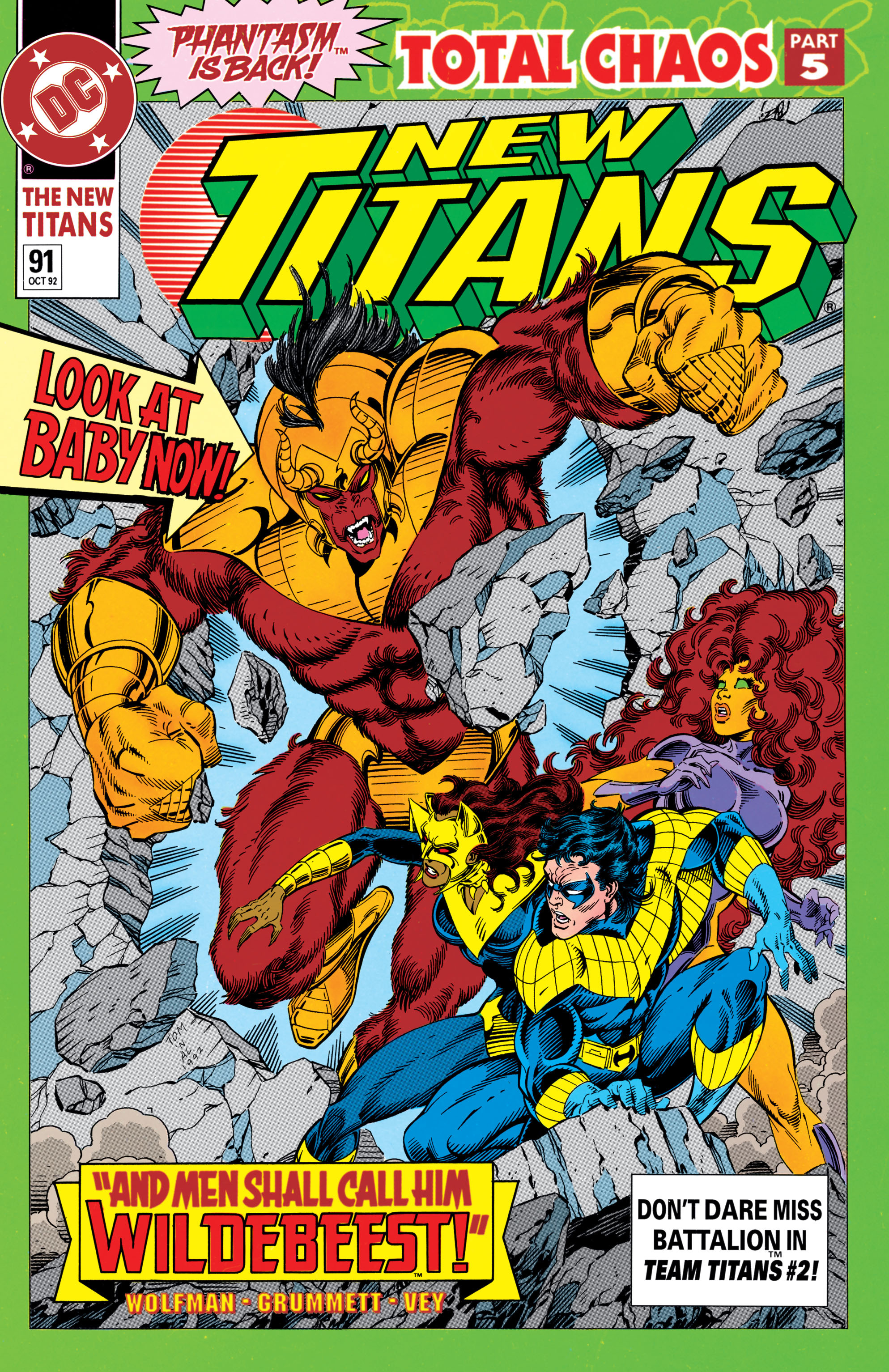 Read online The New Titans (1988) comic -  Issue #91 - 1