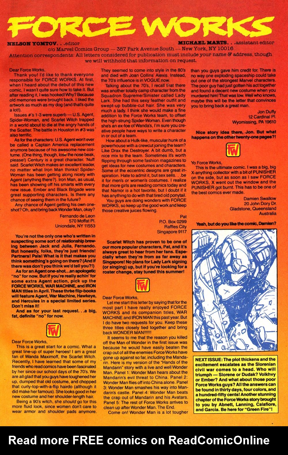 Read online Force Works comic -  Issue #11 - 25