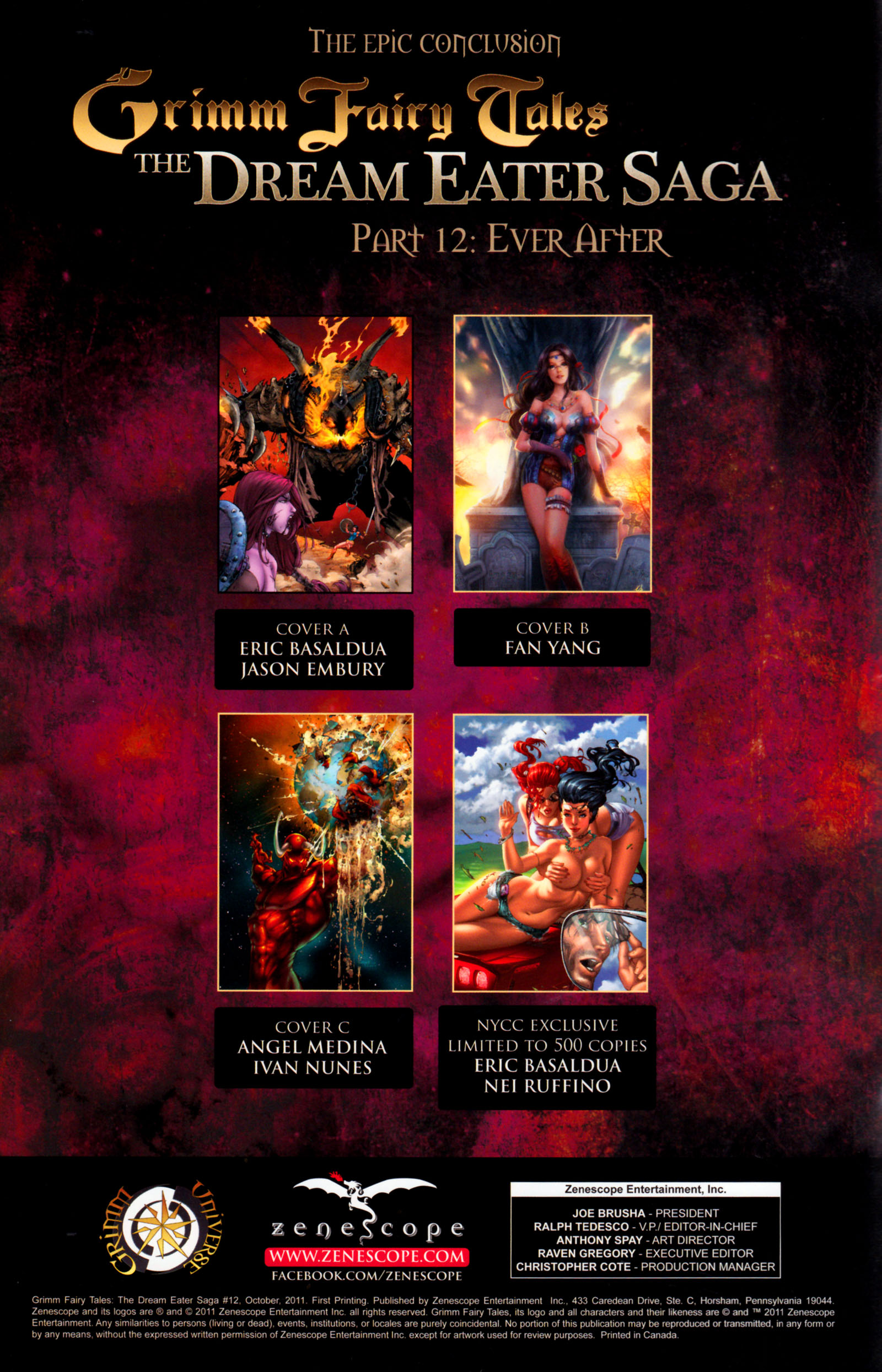 Read online Grimm Fairy Tales: The Dream Eater Saga comic -  Issue #12 - 2