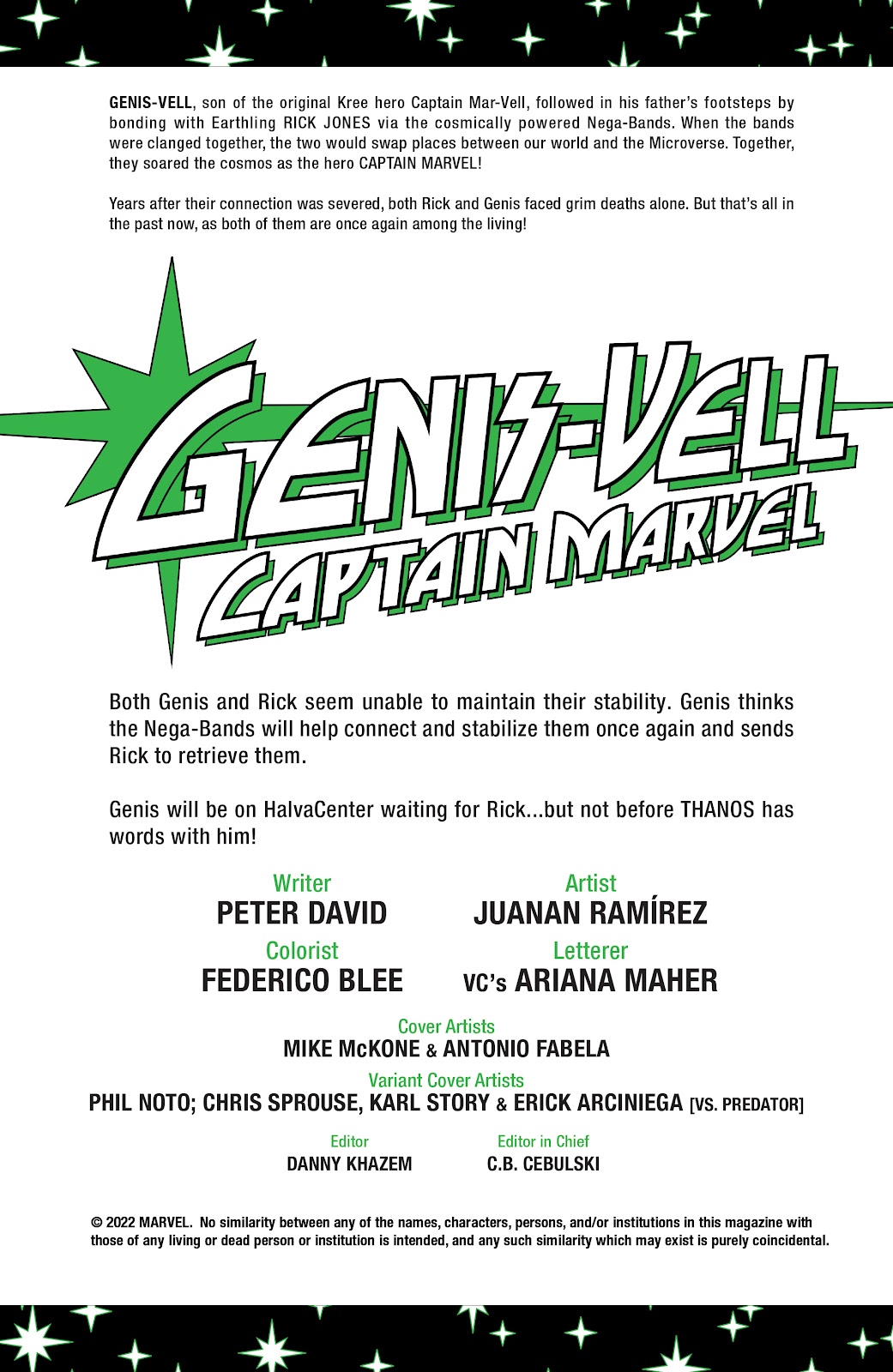 Genis-Vell: Captain Marvel issue 2 - Page 2