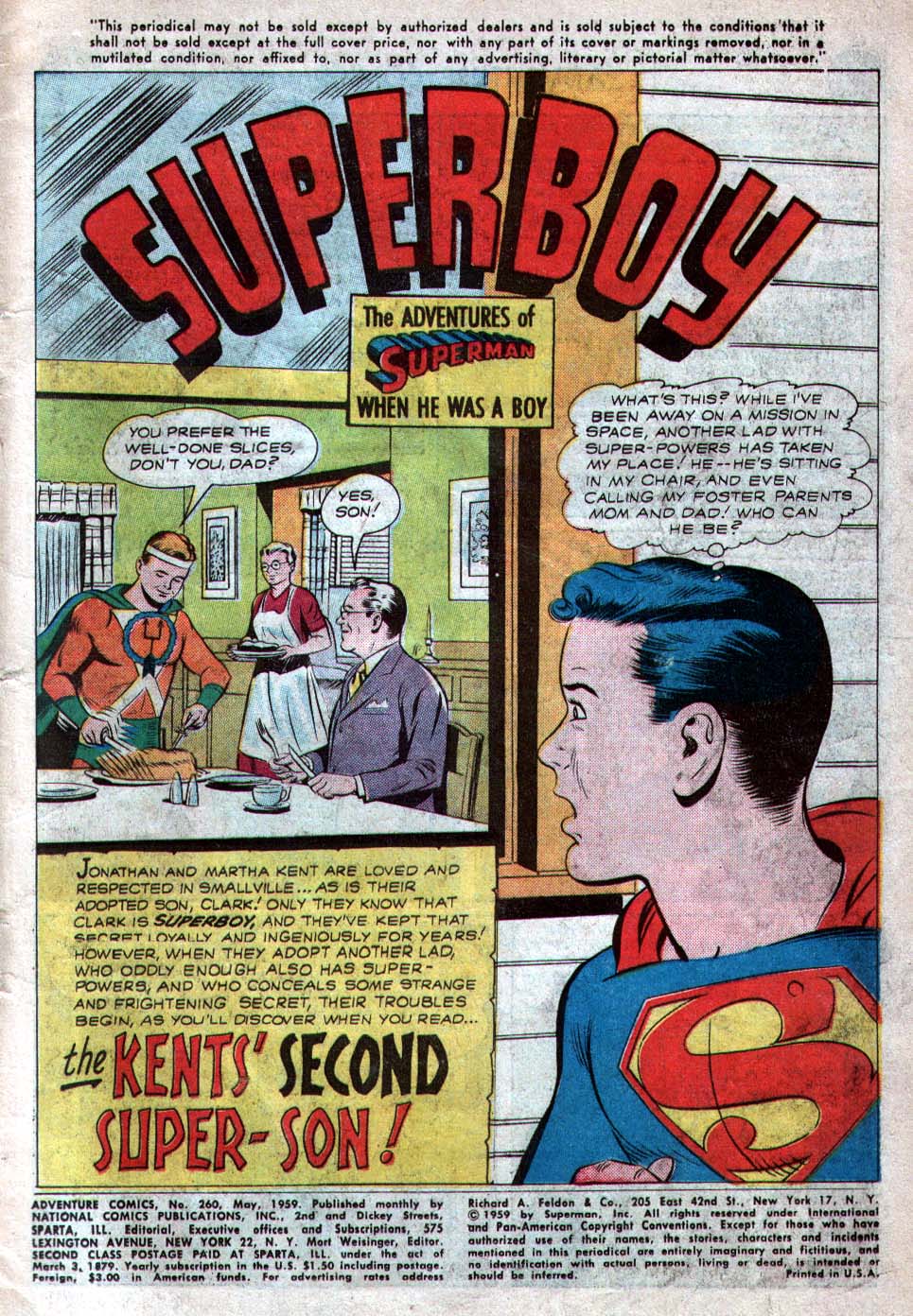 Read online Adventure Comics (1938) comic -  Issue #260 - 3