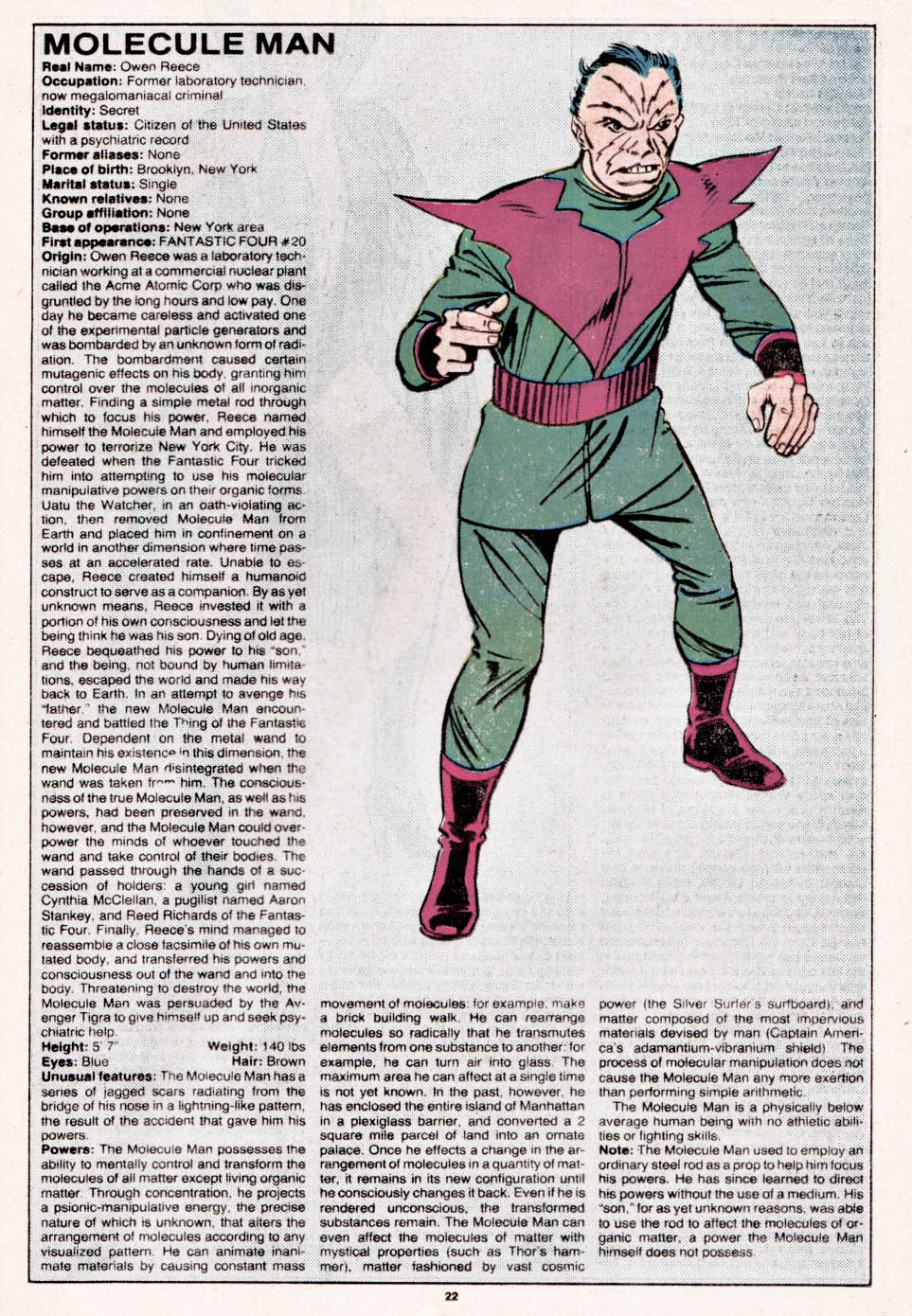 Read online The Official Handbook of the Marvel Universe comic -  Issue #7 - 23