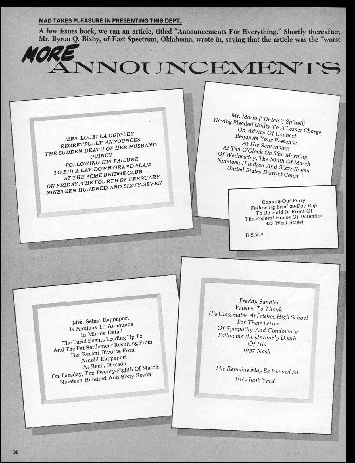 Read online MAD comic -  Issue #116 - 38