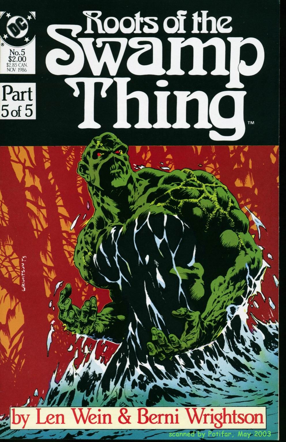 Read online Roots of the Swamp Thing comic -  Issue #5 - 1