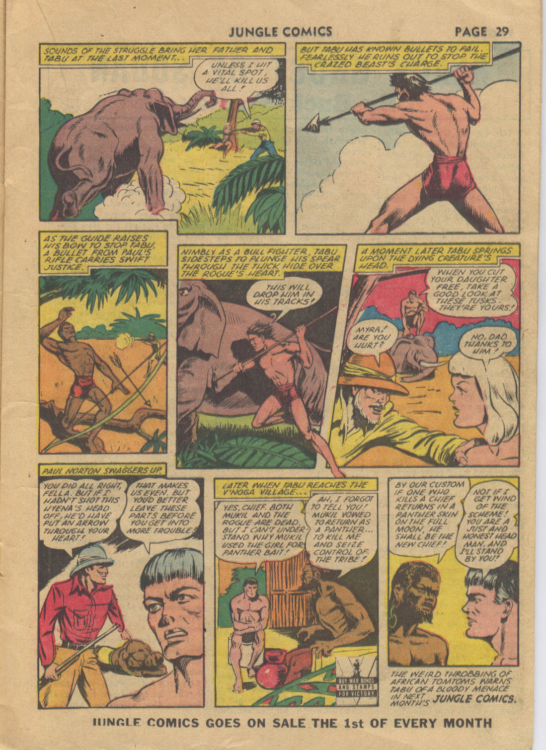 Read online Jungle Comics comic -  Issue #34 - 31