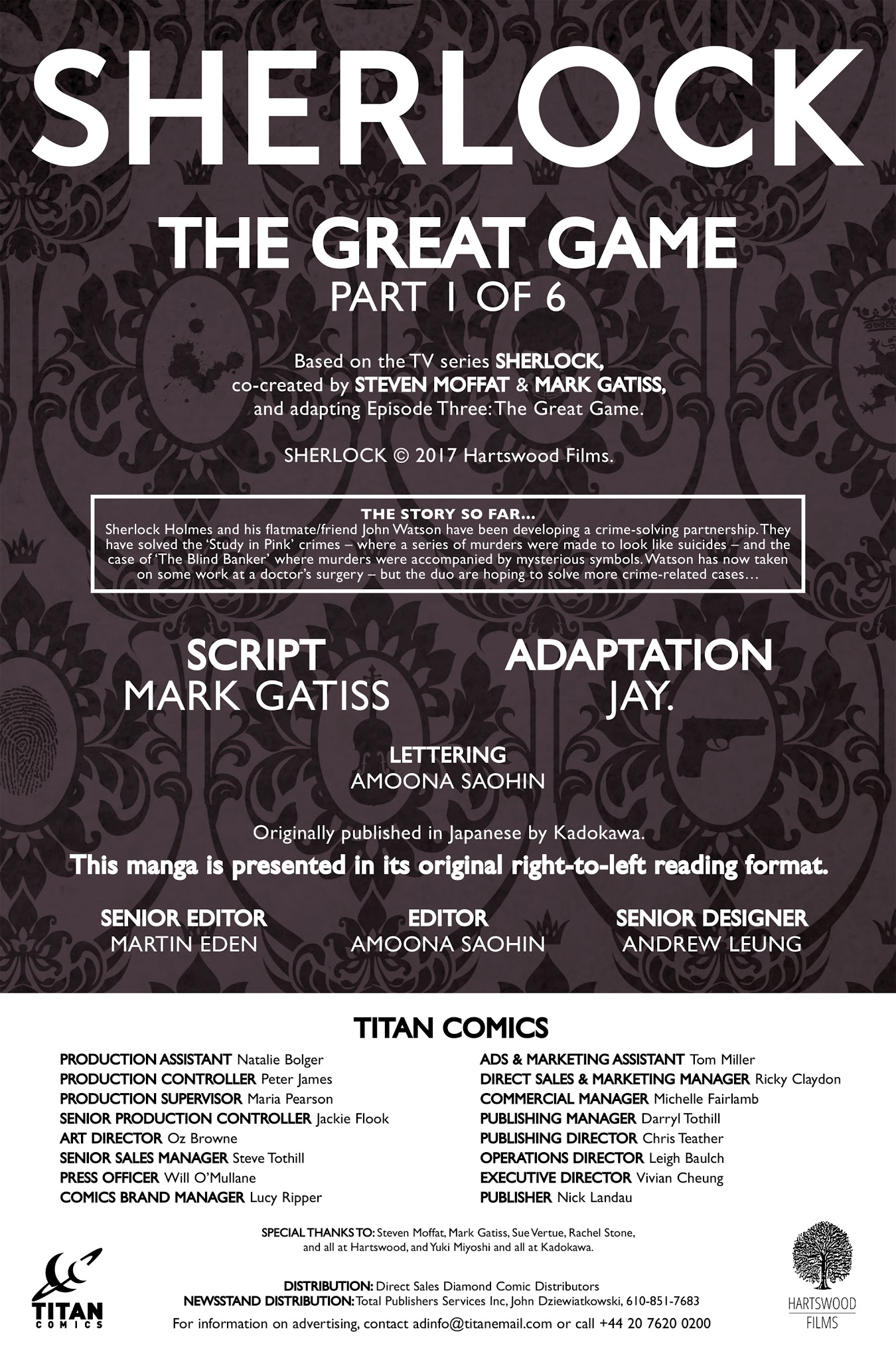 Read online Sherlock: The Great Game comic -  Issue #1 - 6
