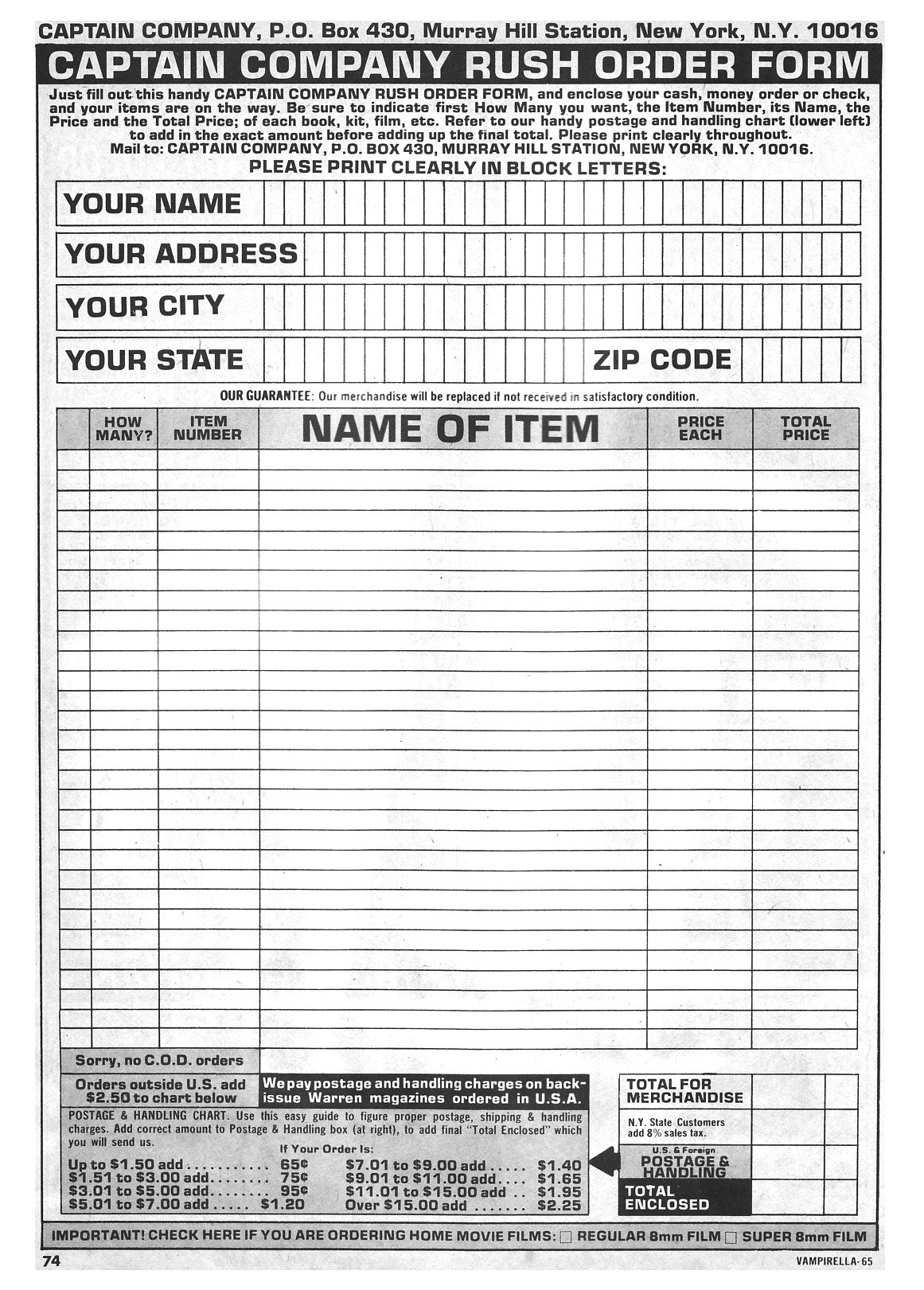 Read online Vampirella (1969) comic -  Issue #65 - 74