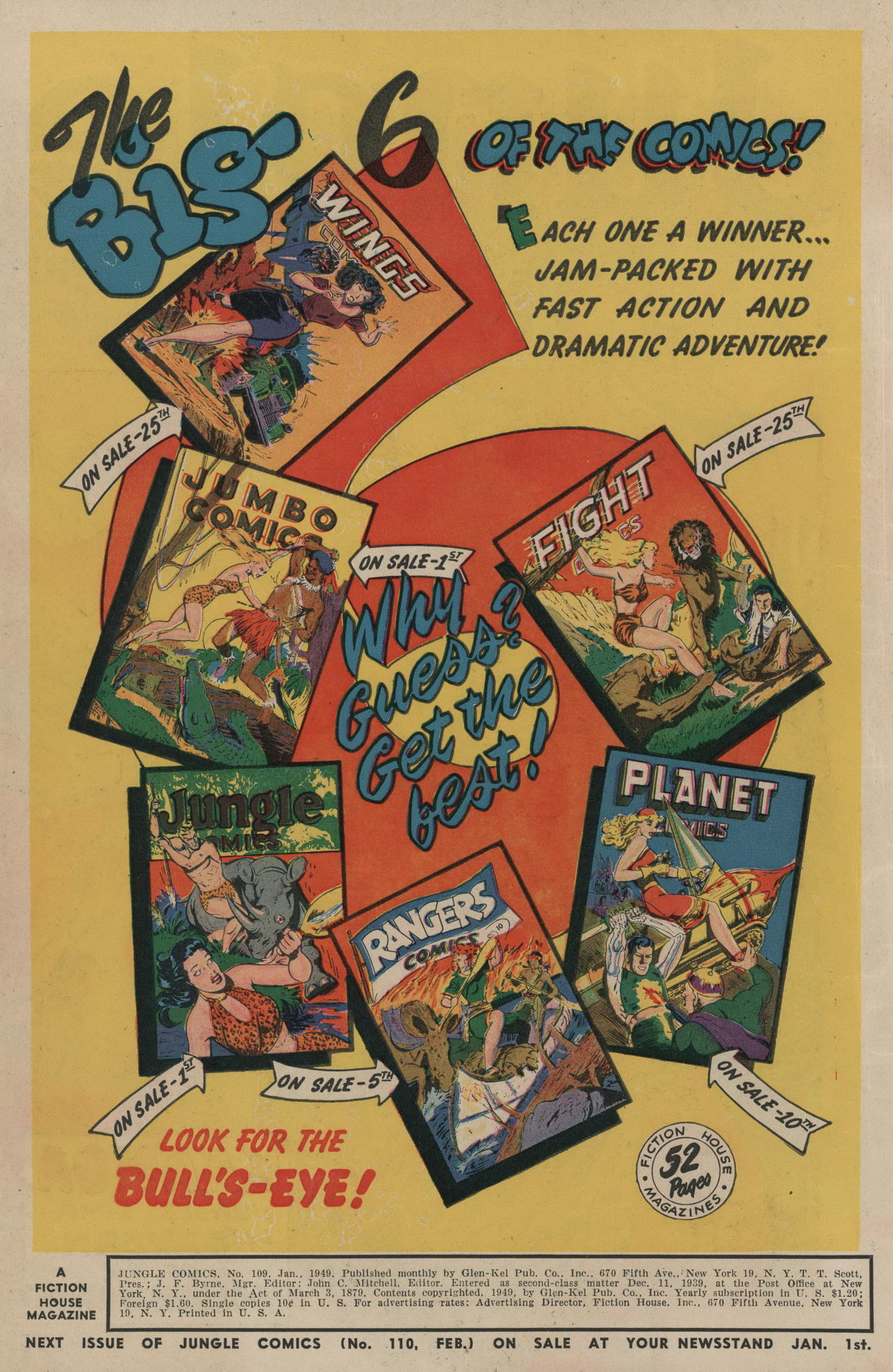 Read online Jungle Comics comic -  Issue #109 - 2