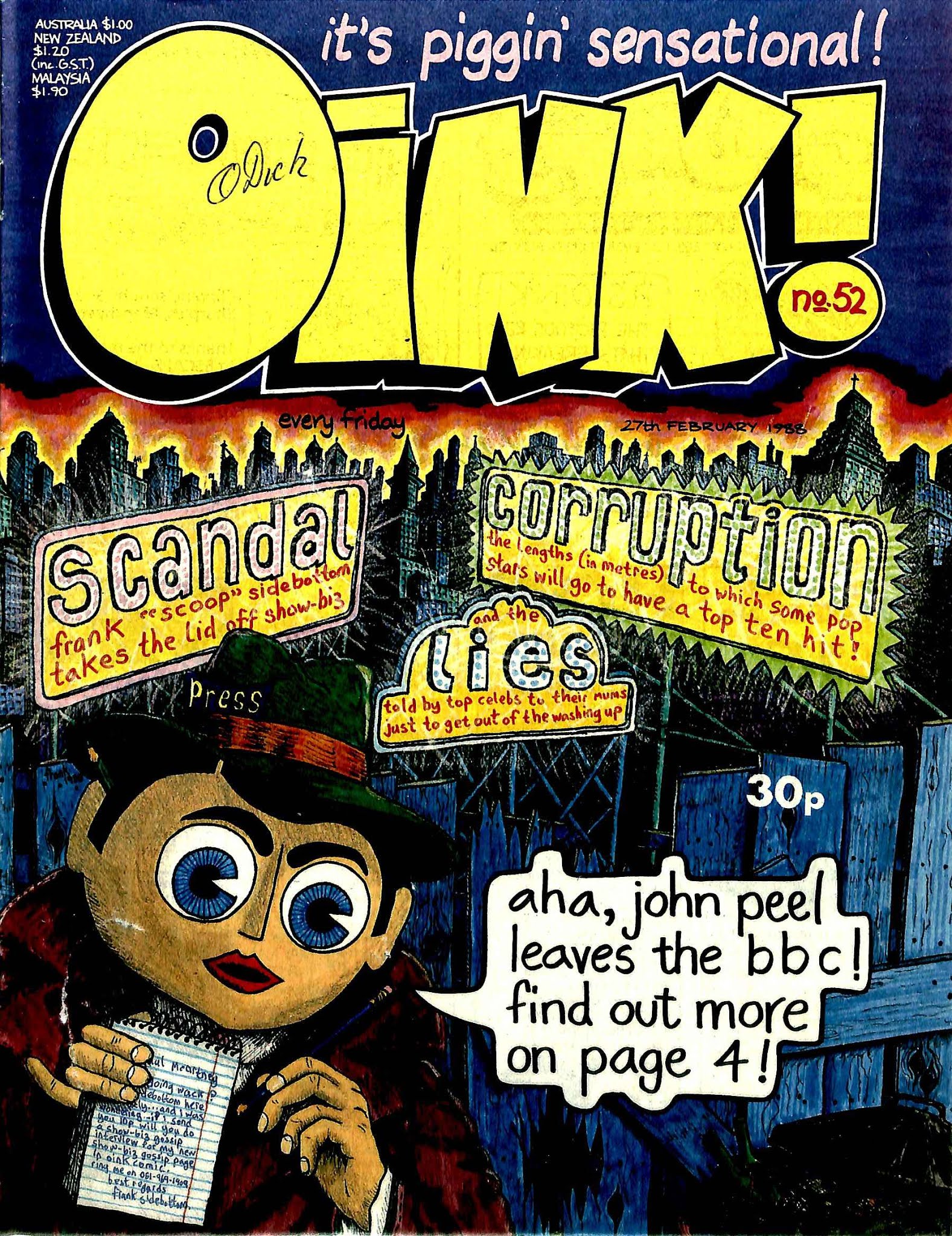 Read online Oink! comic -  Issue #52 - 1